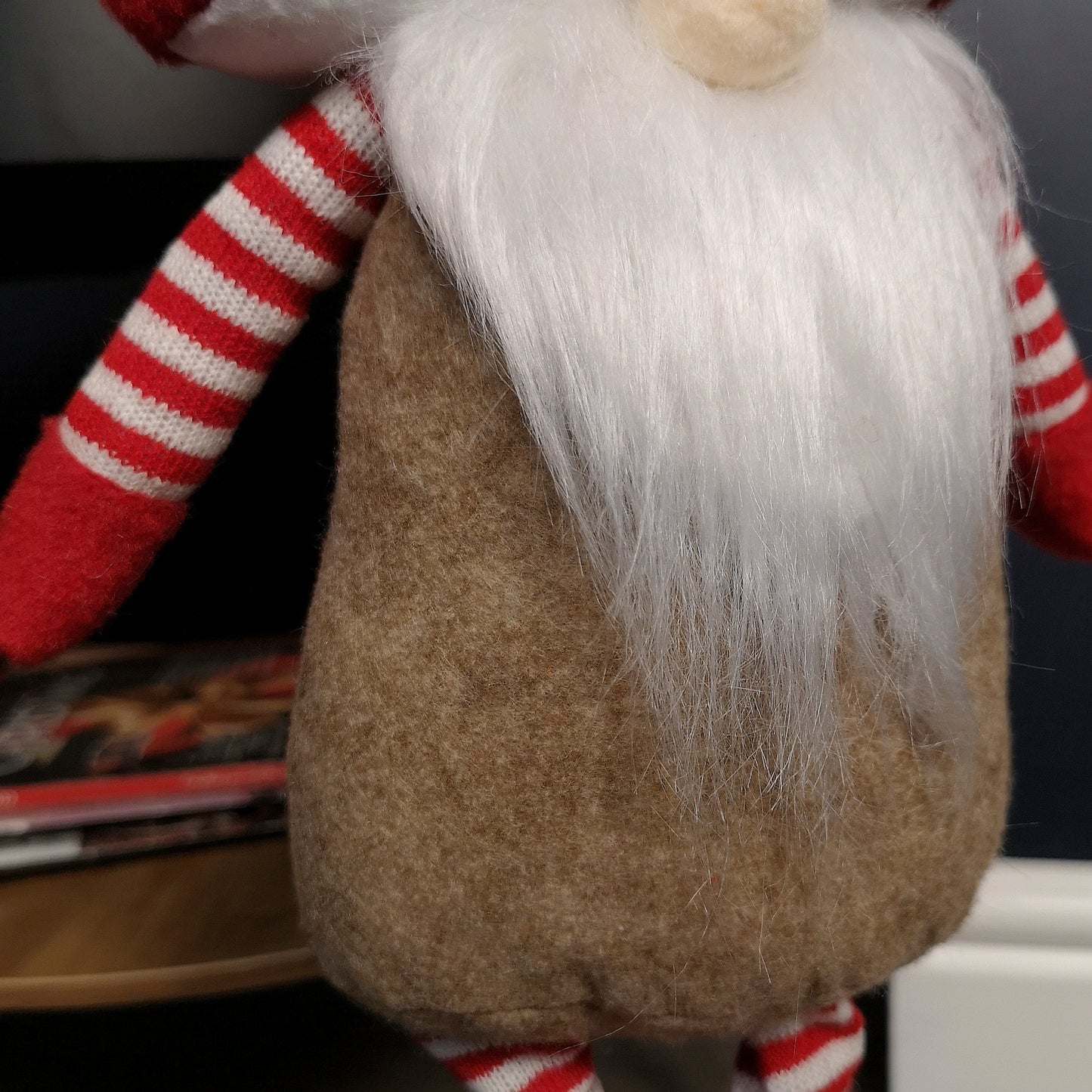 51cm Male Christmas Standing Gonk Decoration with Mushroom Hat