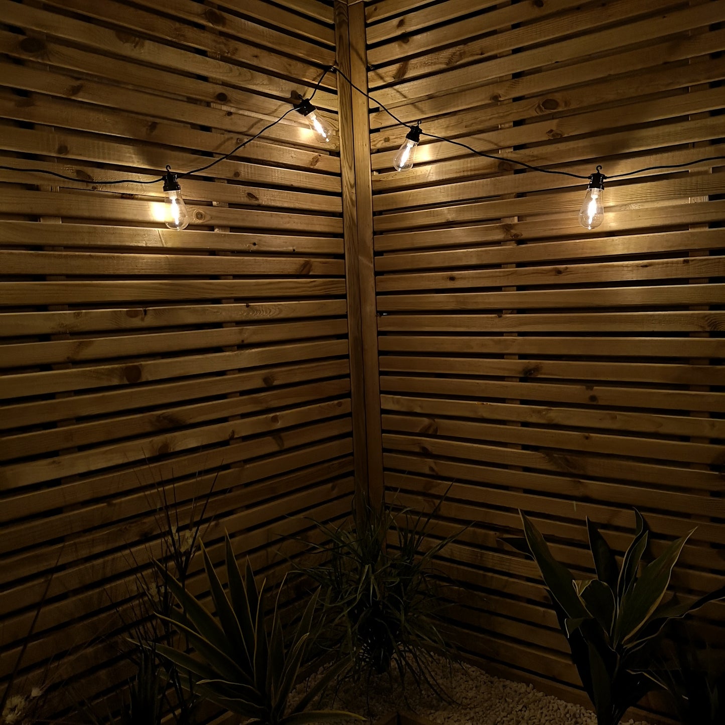 4.5m 10 Warm White LED Connectable Festoon Lights Christmas Decorations