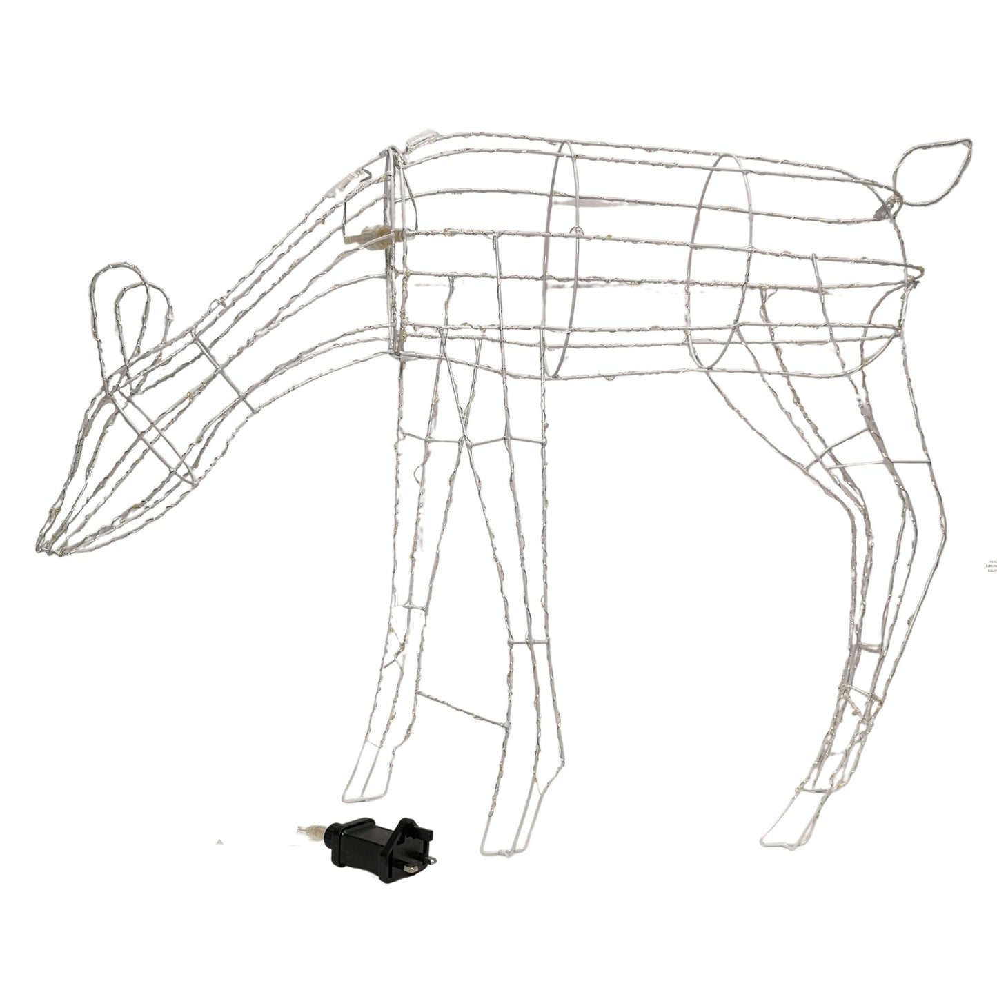 63cm Outdoor Twinkling LED Grazing Reindeer Christmas Decoration in Warm White