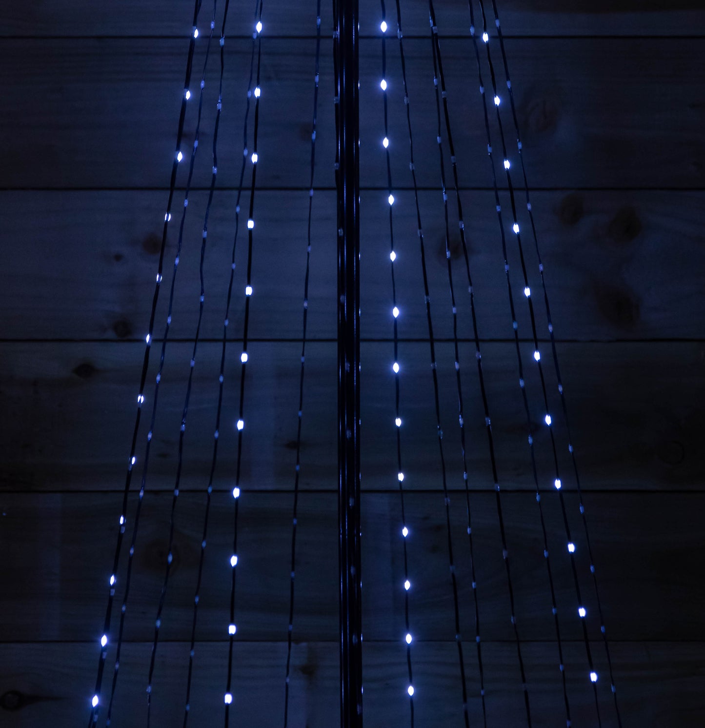 Factory Seconds: 1.4m Light up Christmas Pyramid Cone Tree with 308 White & Warm White LEDs