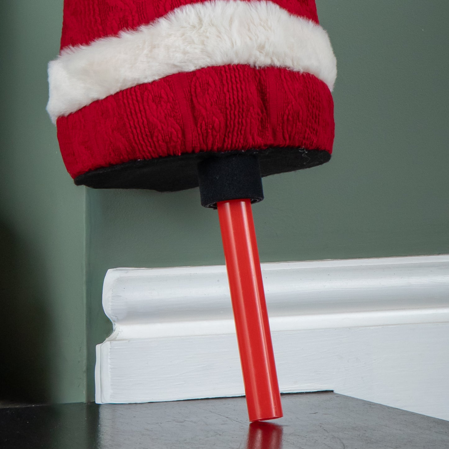 55cm Battery Operated Soft Animated Santa Kicking Legs Christmas Decoration