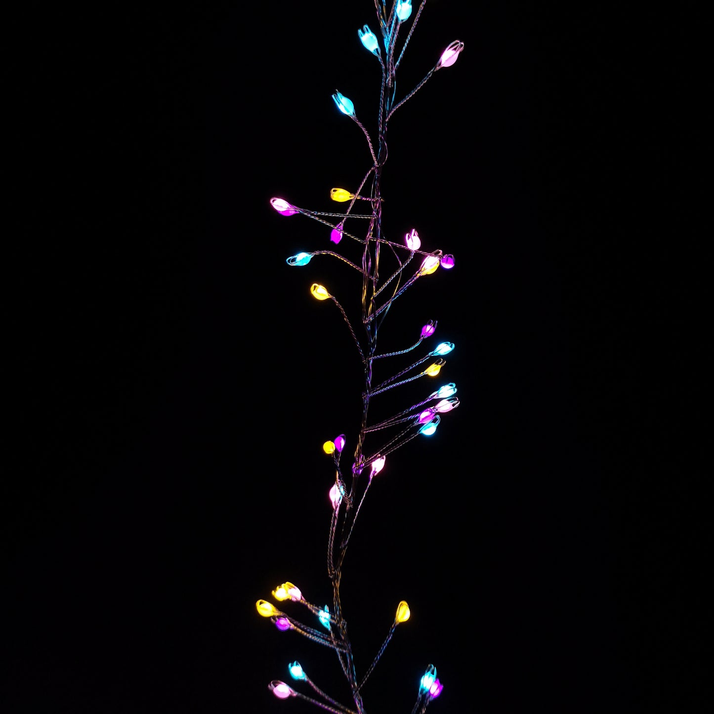 800 LED 5.5m Premier Christmas Indoor Outdoor Wire Cluster Lights with Timer in Rainbow