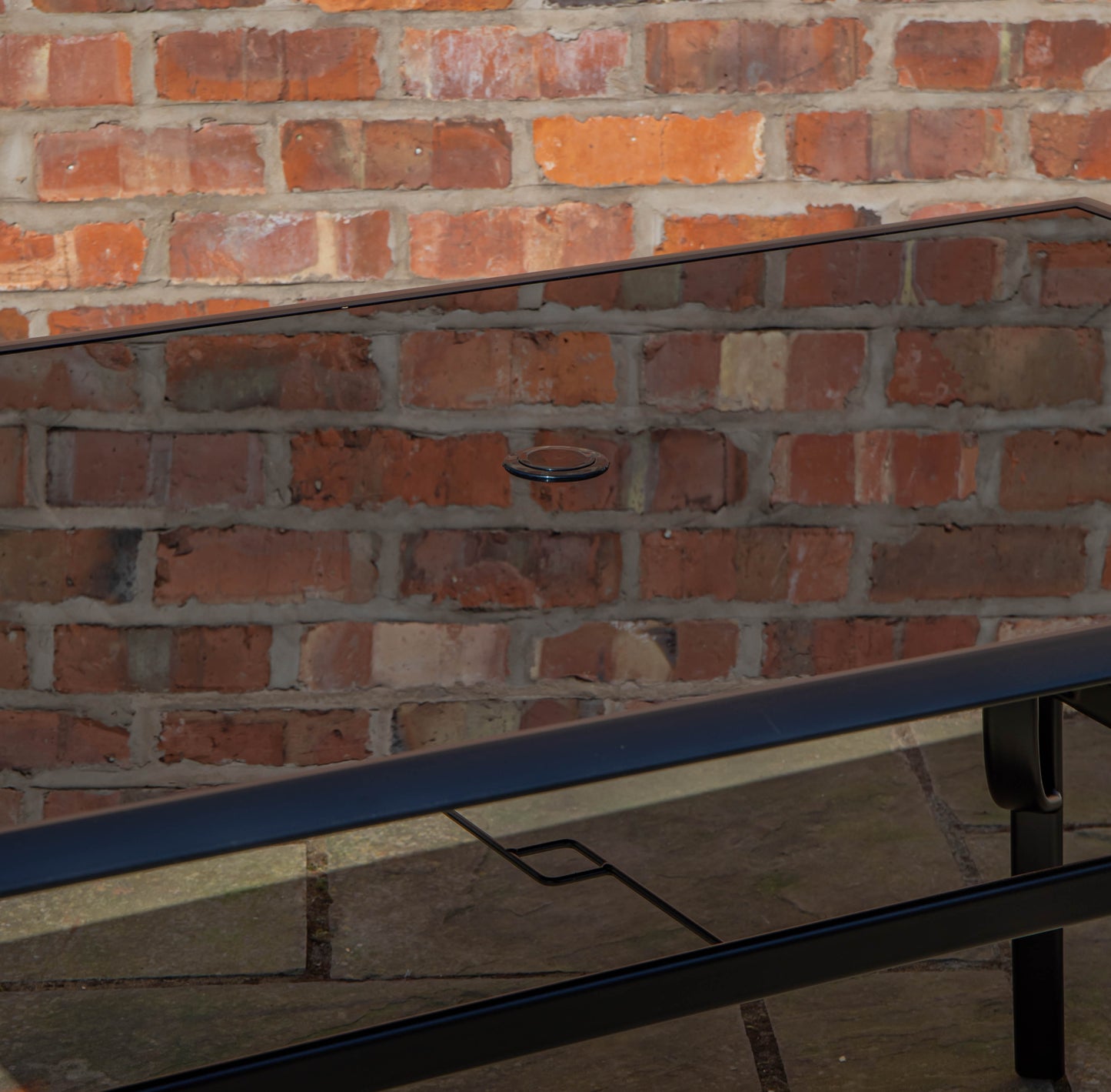 Outdoor 4 Person Rectangular Glass Top Garden Dining Table Chairs Set
