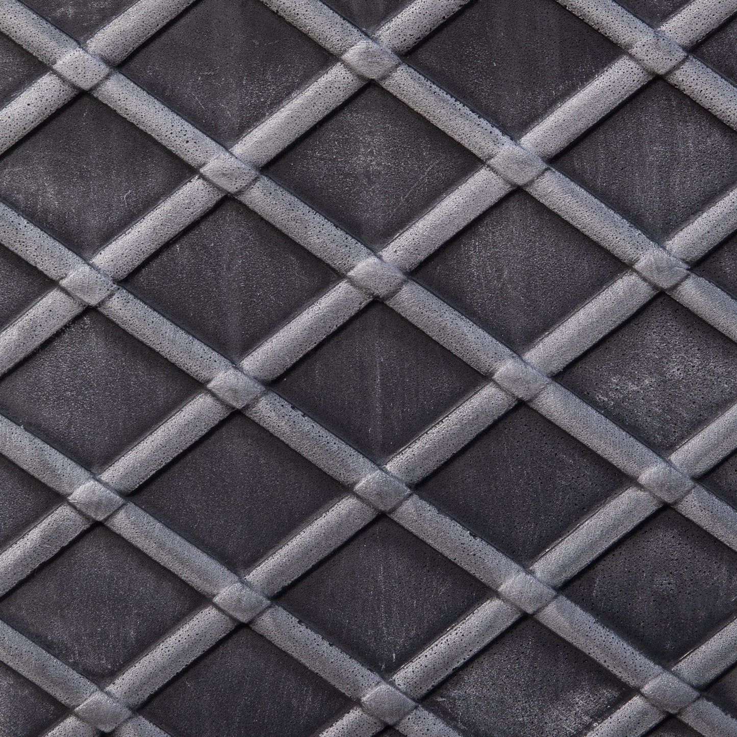 30cm Small Square Plastic Pewter Effect Grey Garden Patio Planter