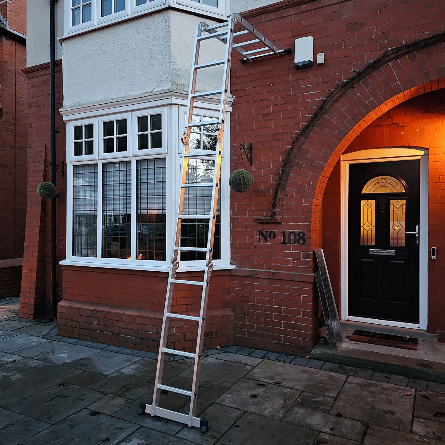4.6m Large Lightweight Aluminium Folding Multi-position Work Platform Ladder