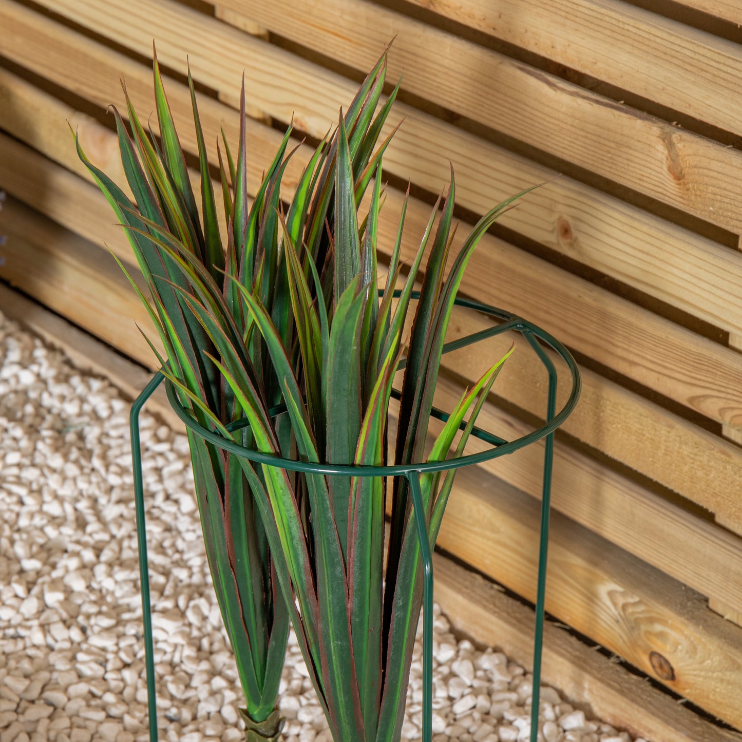 Pack of 3 Tom Chambers Urban Dark Green Metal Herbaceous Garden Plant Support Grow Through Small 40cm x 20cm