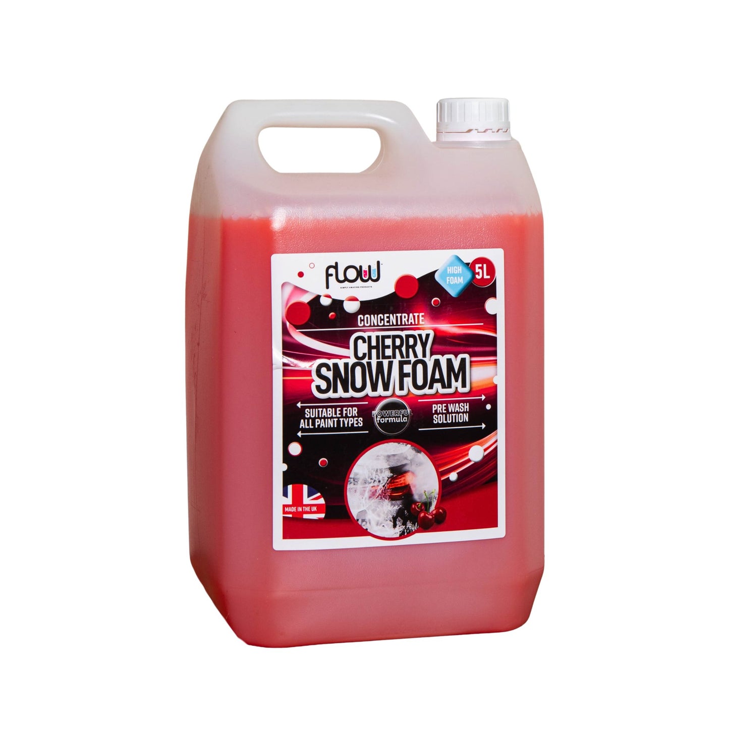 5 Litres Cherry Snow Foam Car Shampoo for All Vehicles