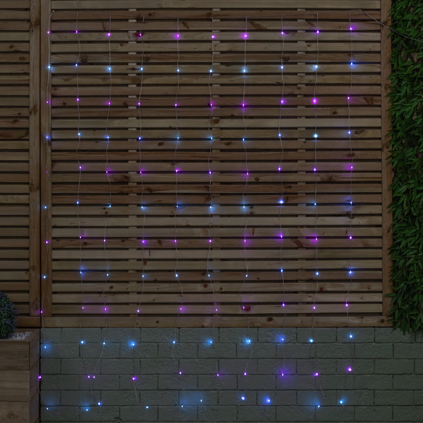 2m x 1.5m Light up FlexiBrights Christmas Curtain Lights with 240 Rainbow LEDs