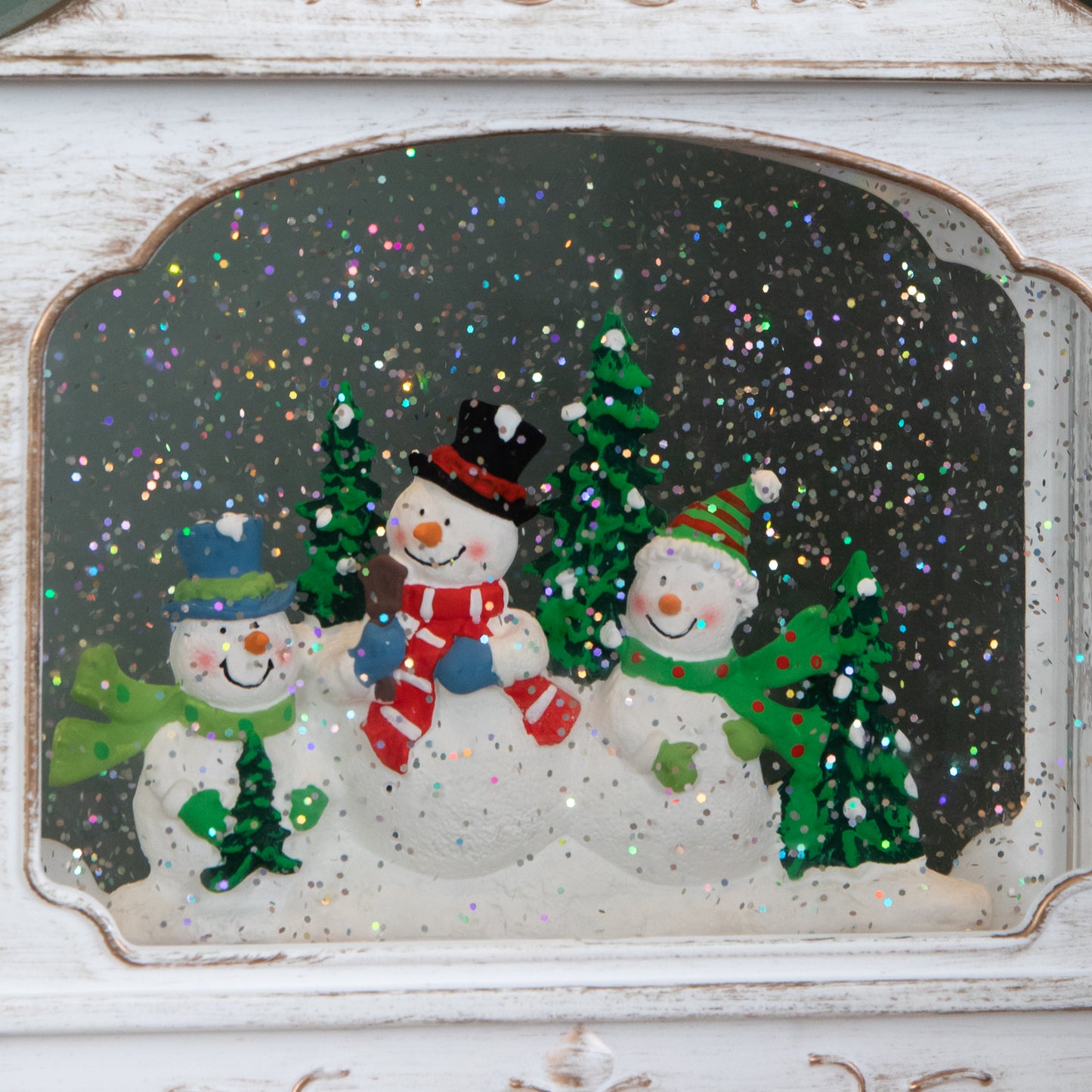 28cm Battery Operated LED Christmas Snowman Wonderland Lantern Decoration