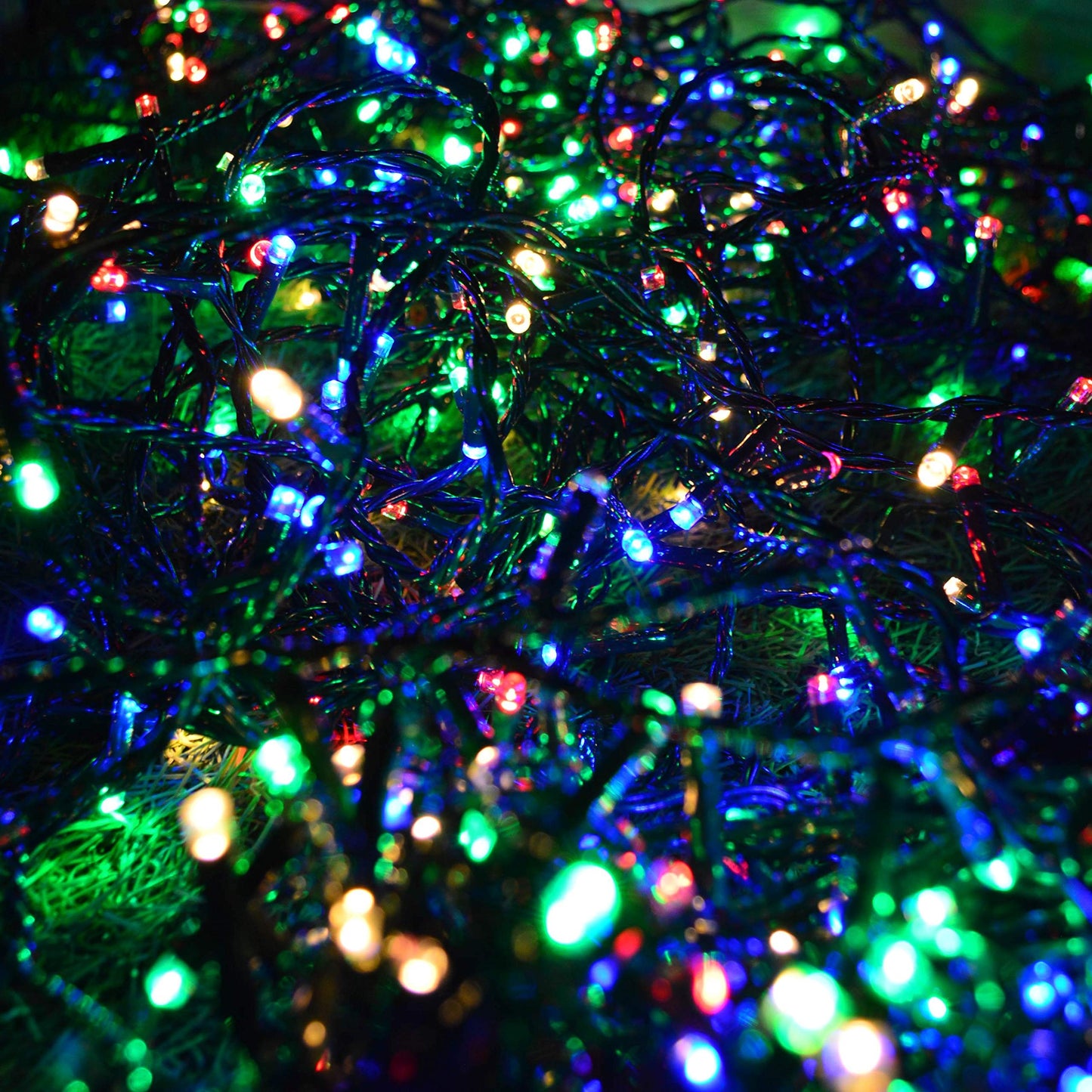 380 LED 23m Premier Christmas Outdoor 8 Function Timer Lights in Multicoloured