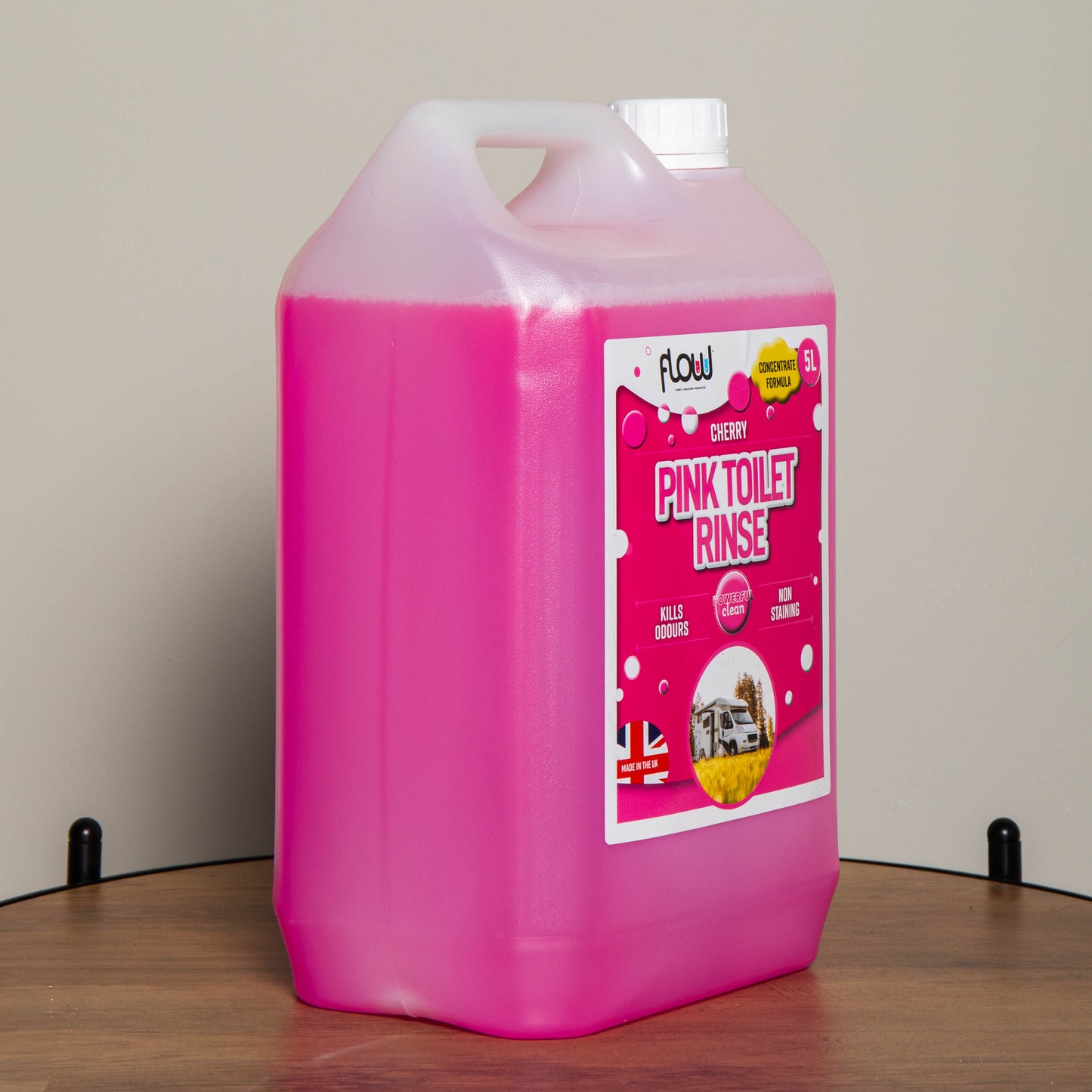 5 Litres Cherry Pink Toilet Flush Cleaning Rinse Concentrate Fluid