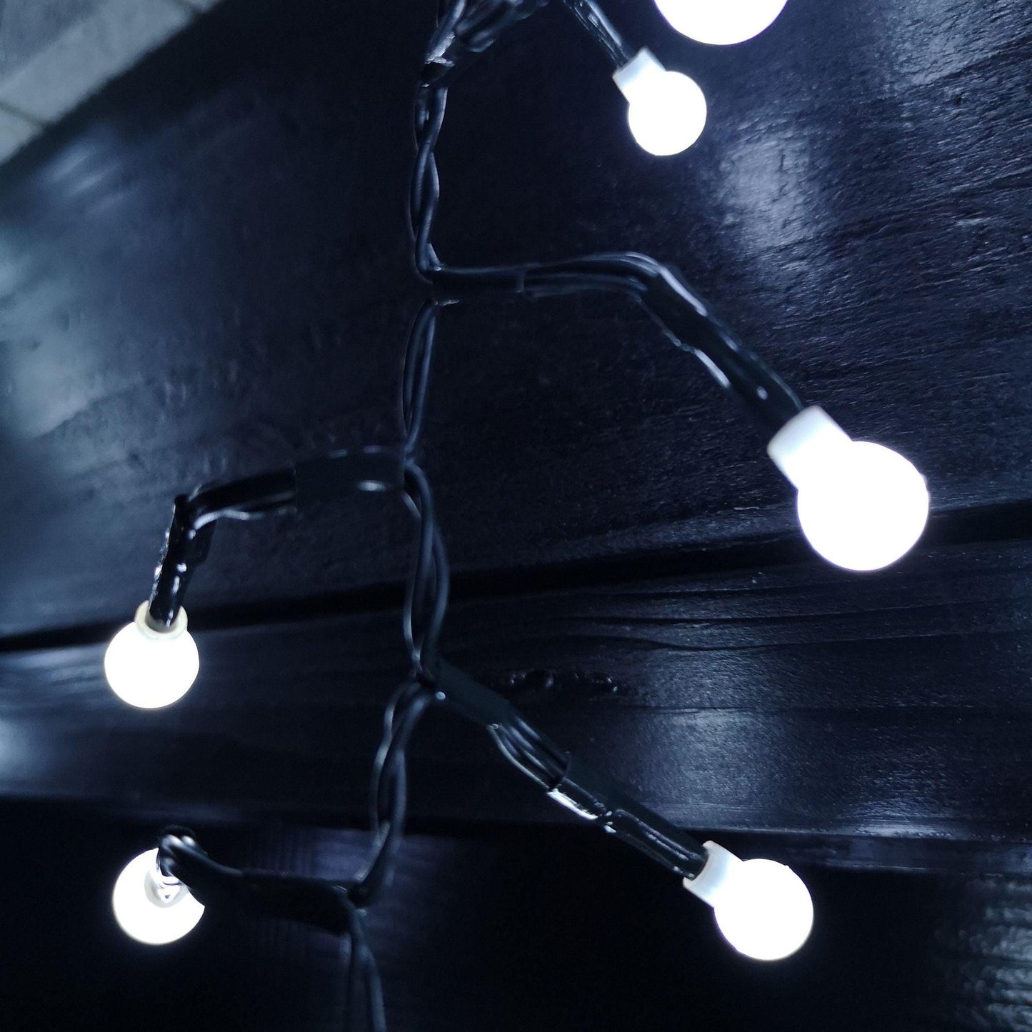 4.8m Multi Function Frosted White LED Cluster Curtain Lights Christmas Decorations with Timer