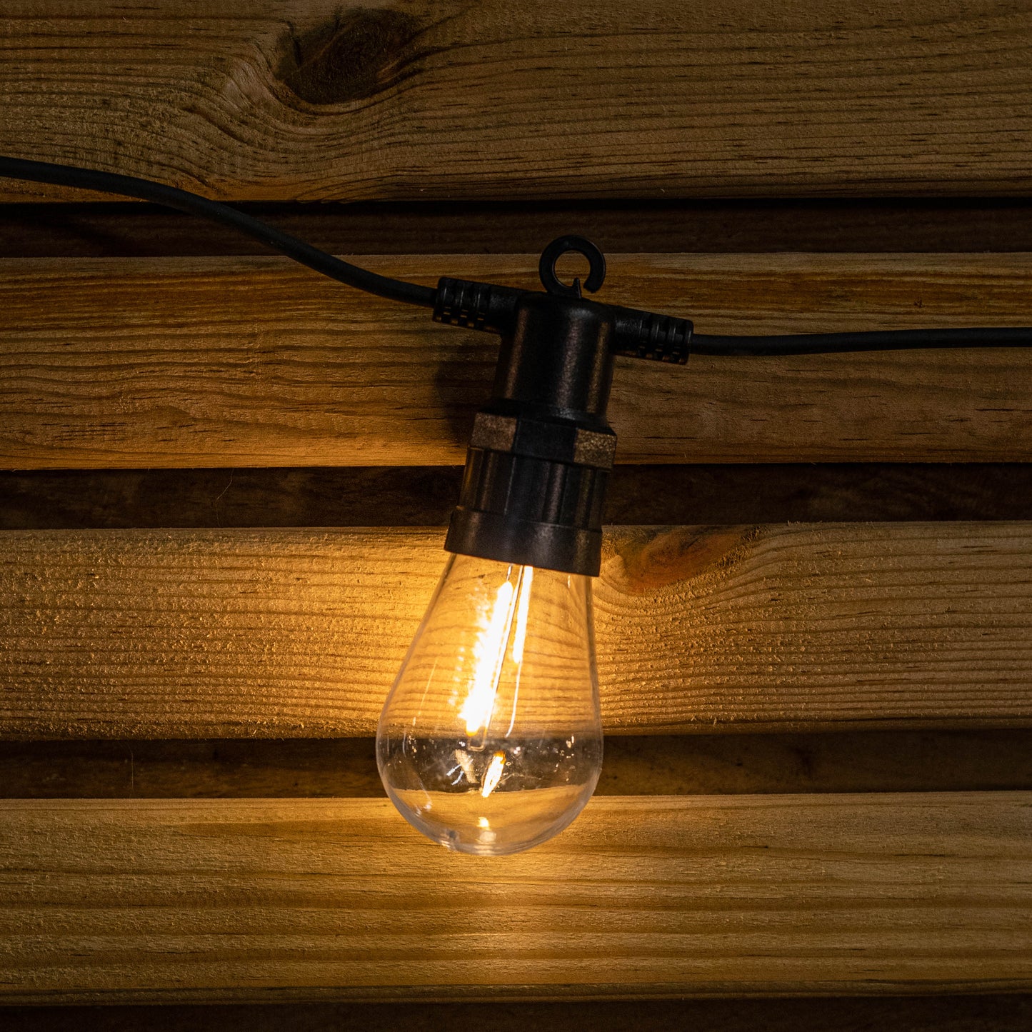 Set of 20 Indoor Outdoor Connectable Vintage Festoon Lights with Warm White LEDs