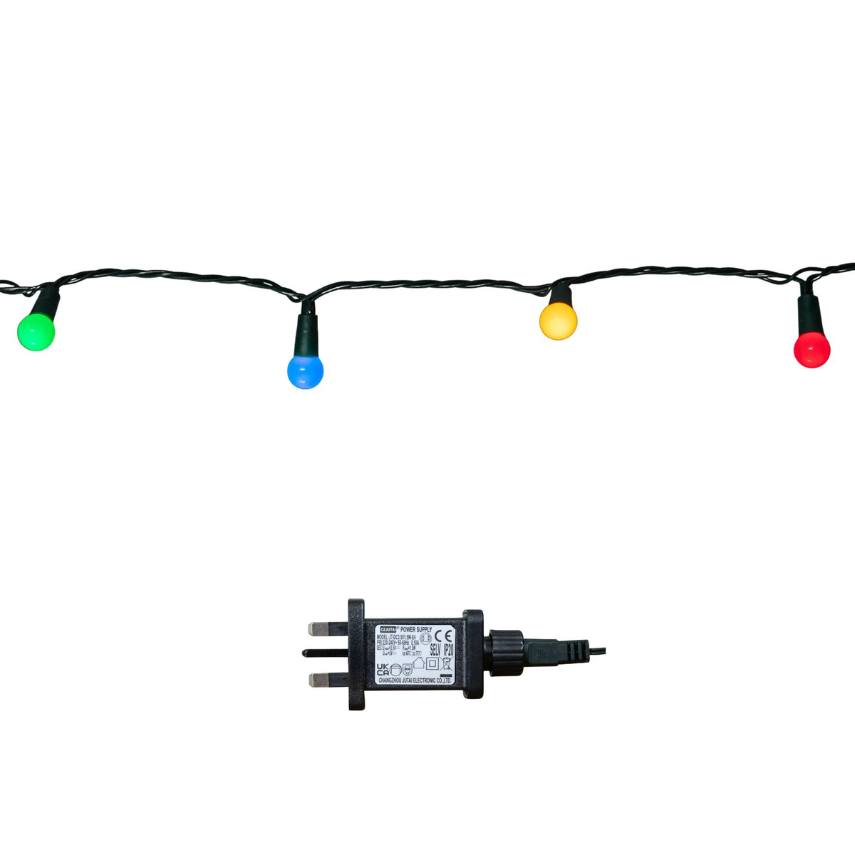 50 LED Pearl Berry Multi-Action Christmas String Lights in Multi-Coloured