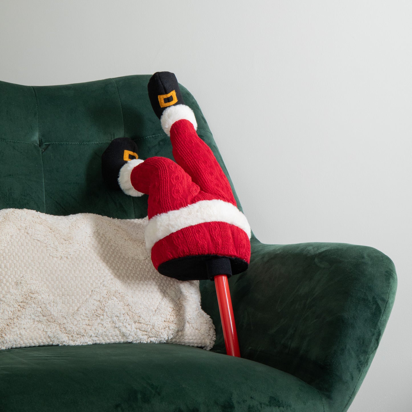 55cm Battery Operated Soft Animated Santa Kicking Legs Christmas Decoration