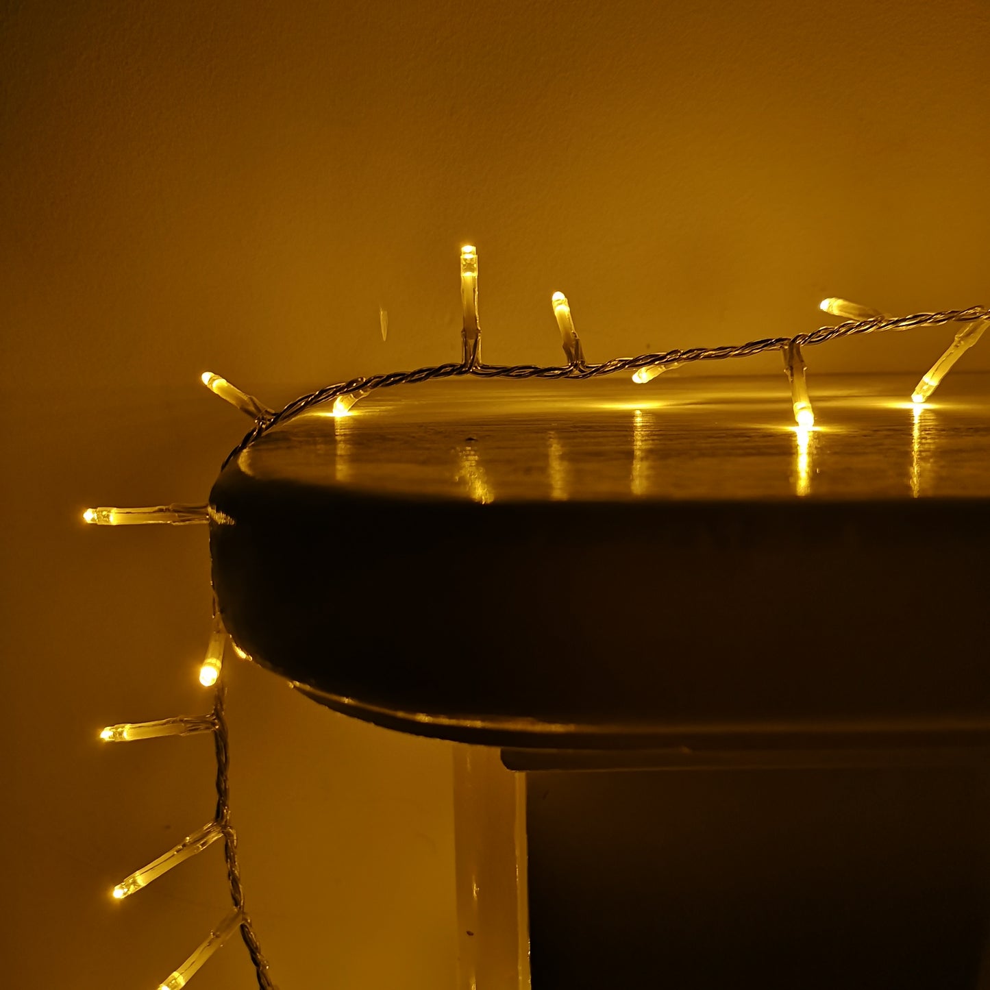 37.5m 1500 LED TreeBrights Christmas String Lights with Timer in Vintage Gold on Clear Cable