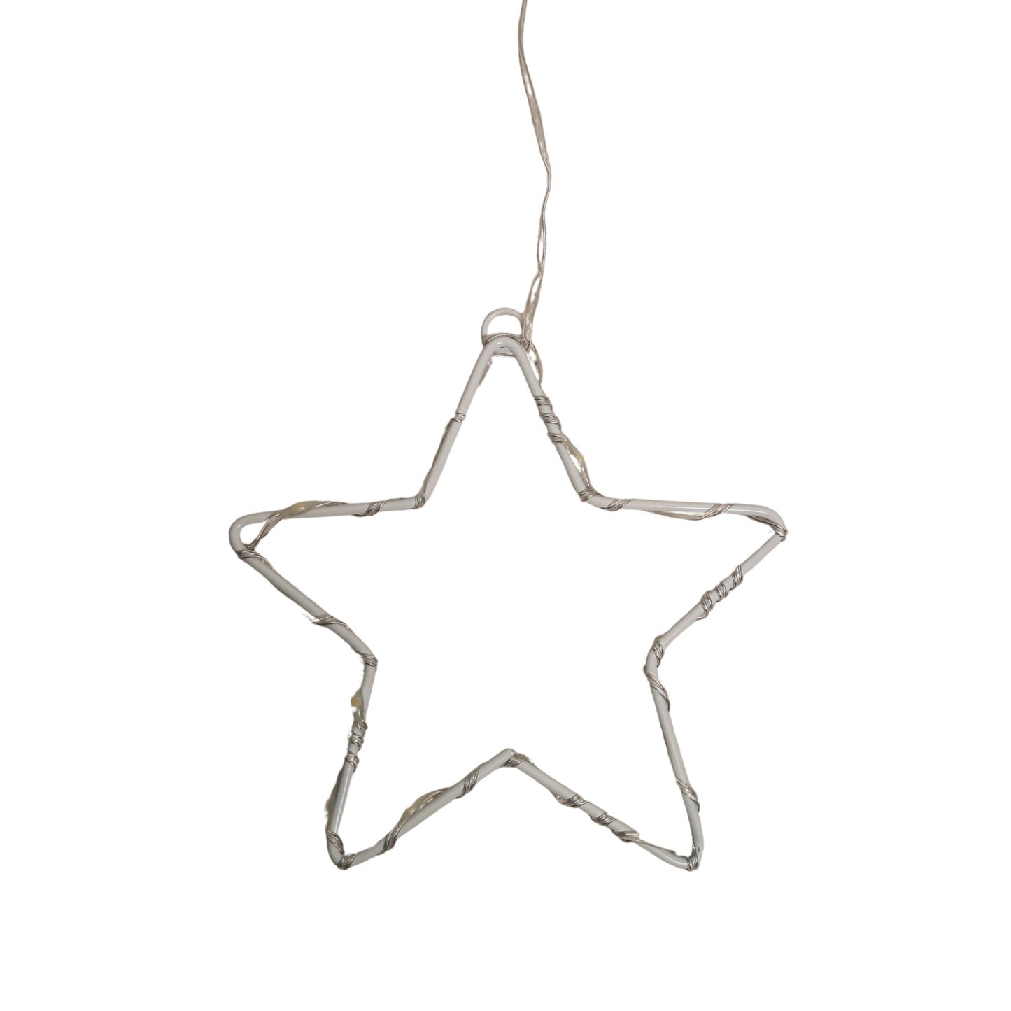 Factory Seconds: 1.2m Cool White LED Star Curtain Lights Christmas Decorations