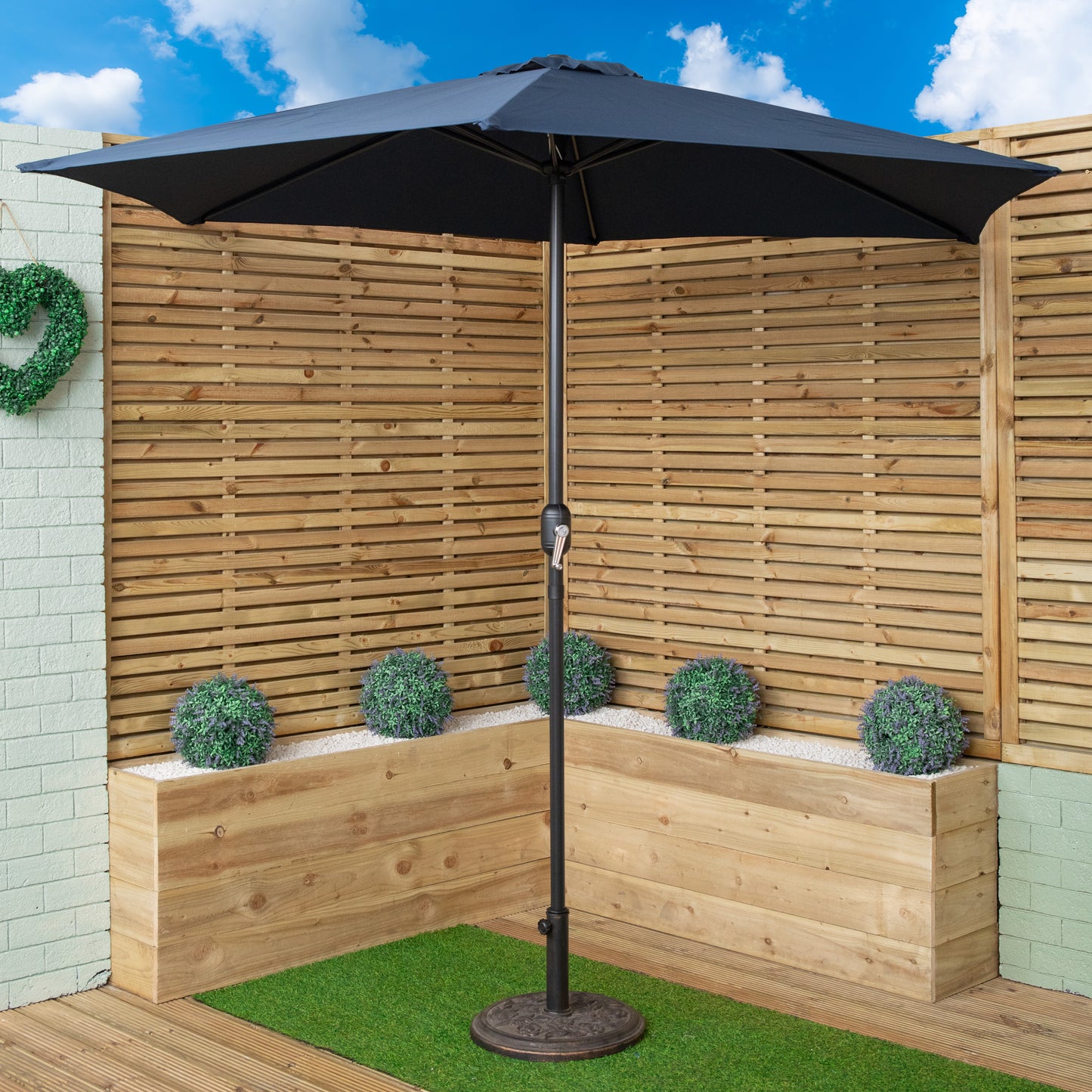 Choice of Colour Samuel Alexander 2.7m Havana Parasol with Crank Handle