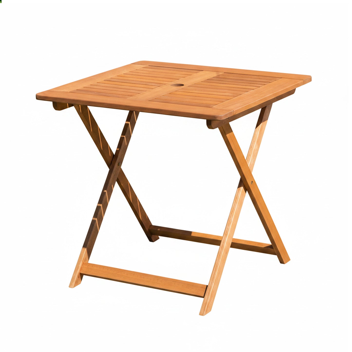 Outdoor 2 Person Folding Square Wooden Garden Dining Table Chairs Set