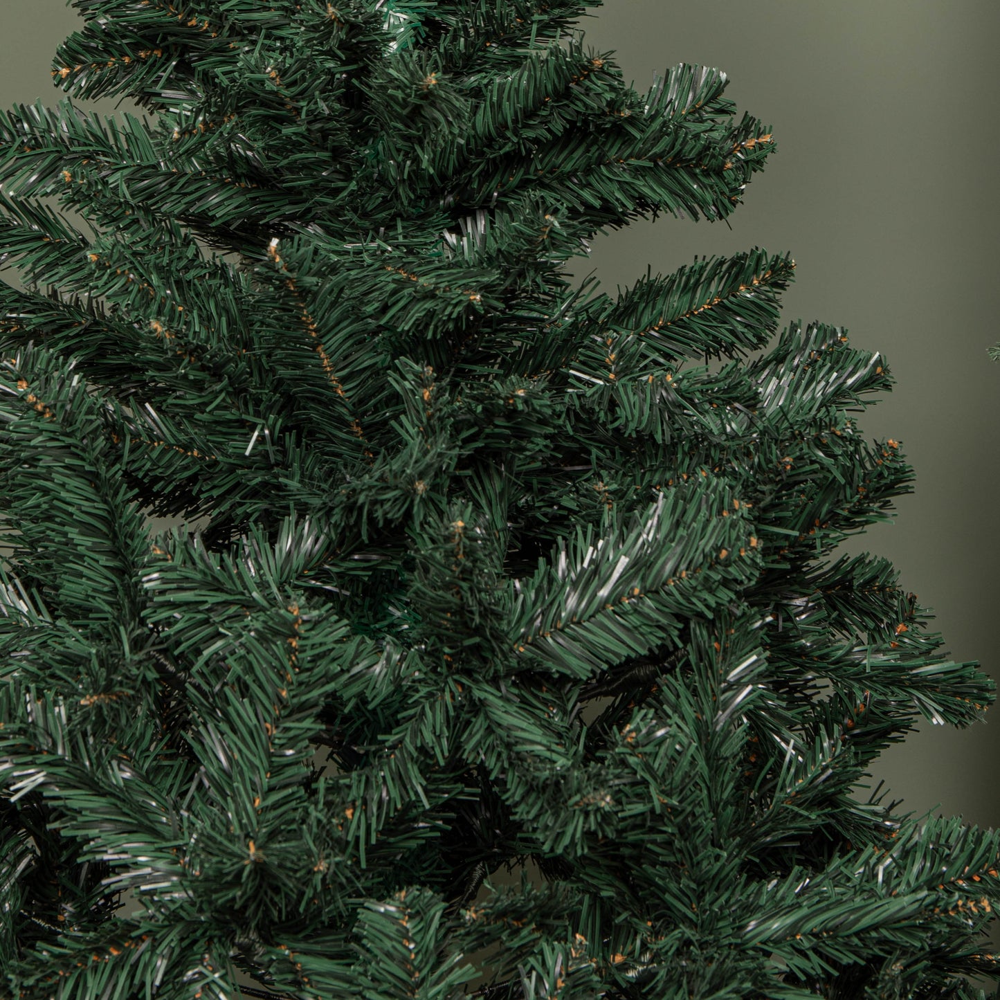 5ft (1.5m) Green Artificial Christmas Tree with Green Metal Stand and 329 Tips