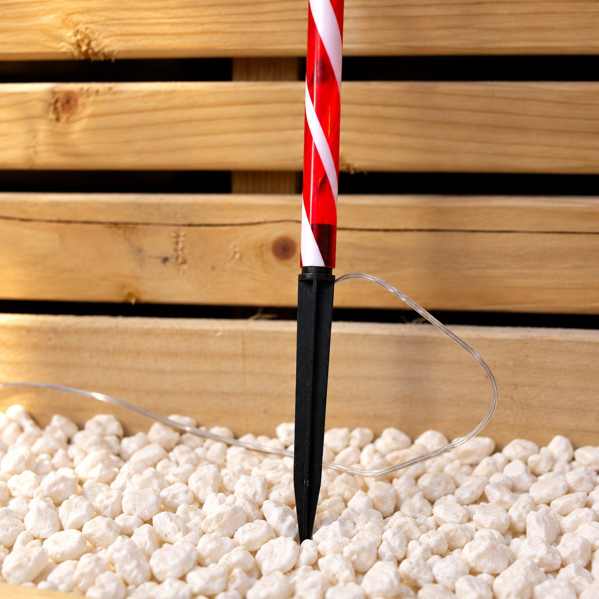 Set of 3 Light Up Lollipop Christmas Path Lights with 36 LEDs