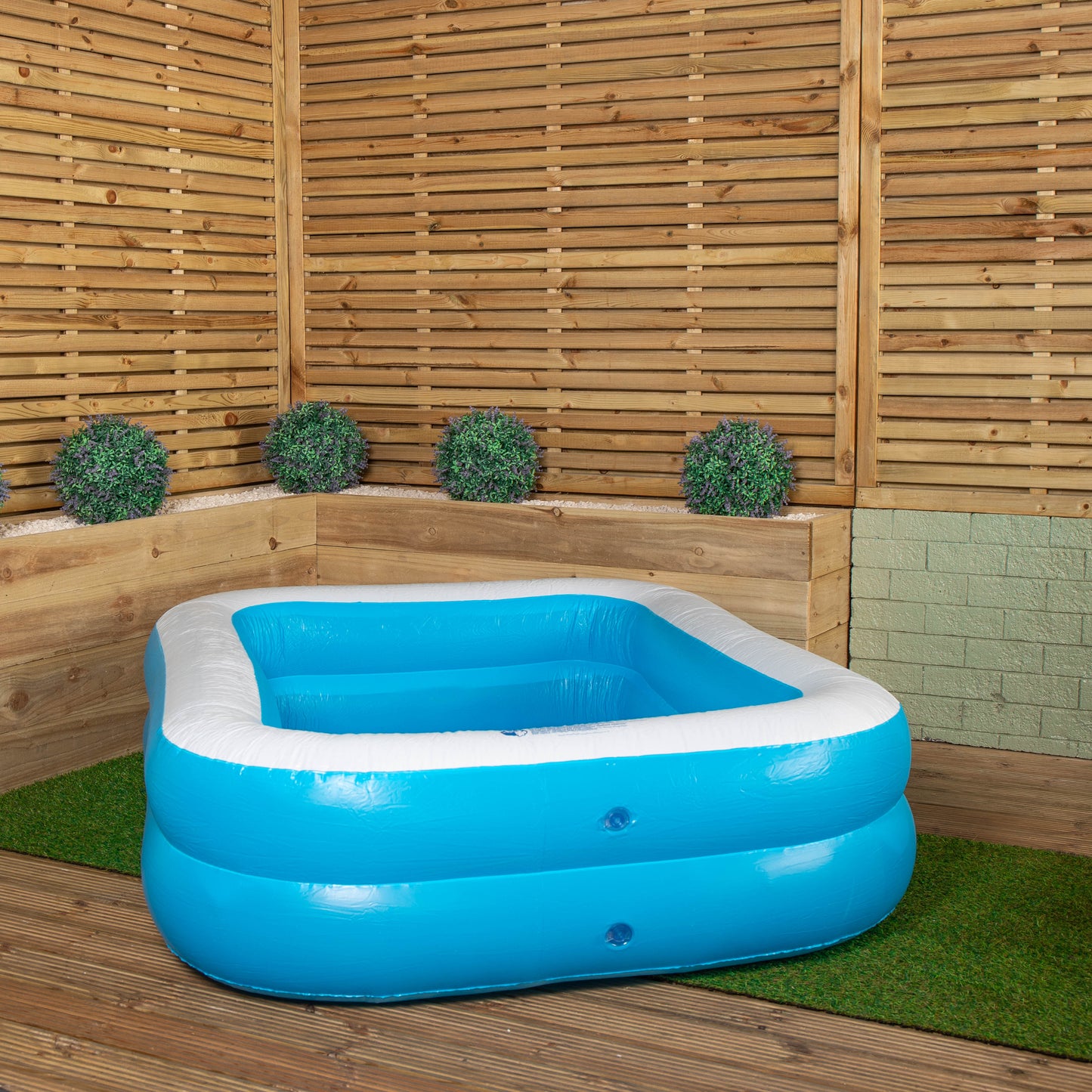 2m x 1.5m Jumbo Rectangular Inflatable Family Paddling Pool
