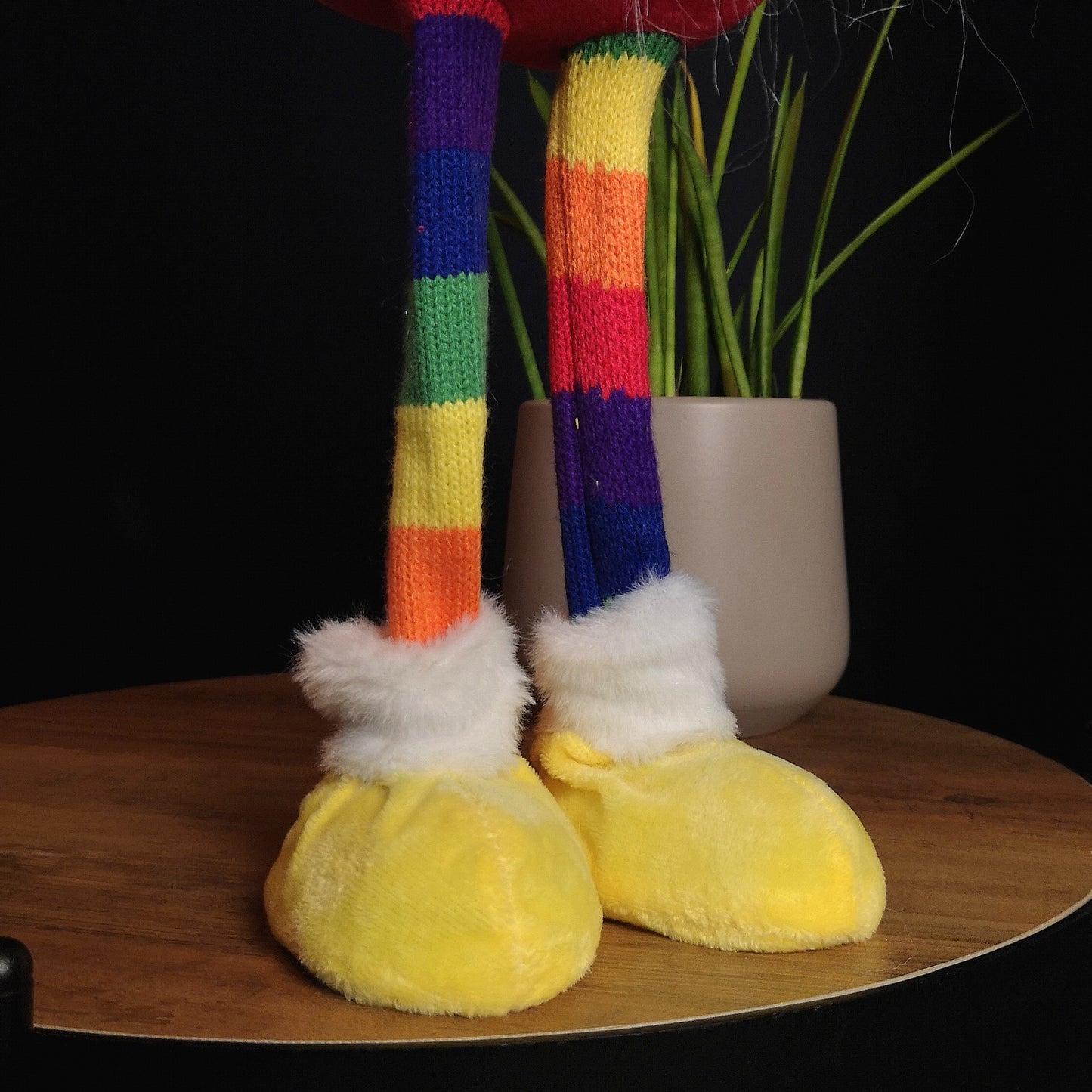 66cm Large Standing Plush Rainbow Christmas Gonk Decoration