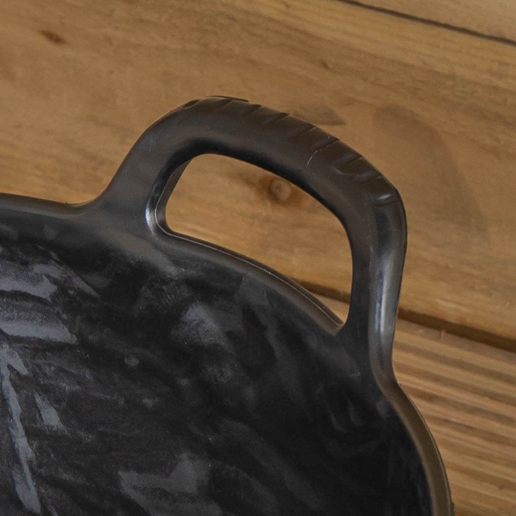 38 x 45cm Large Black Plastic Tub Bucket with 42 Litre Capacity & Carry Handles