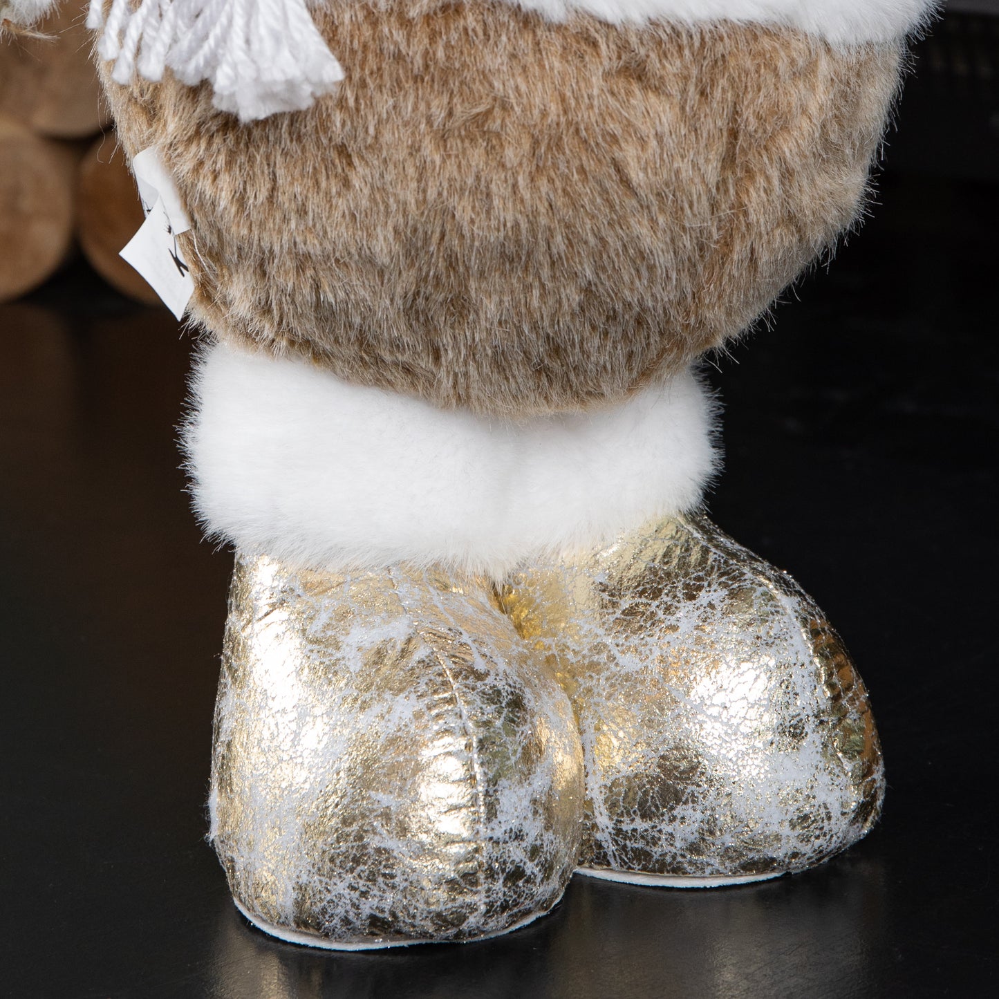 65cm Standing Plush Golden Cupid Christmas Reindeer Decoration