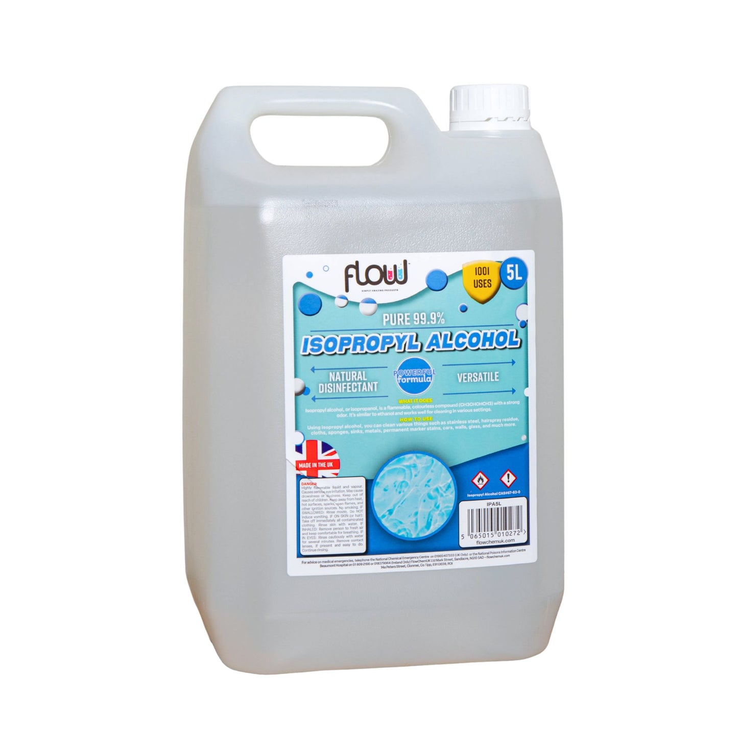 5 Litre 99% Isopropyl Alcohol Cleaning Solution