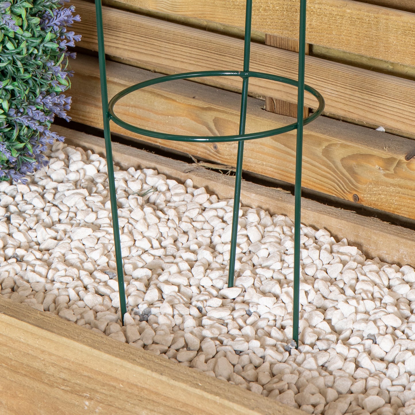 Tom Chambers Urban Green Conical Garden Plant Support Ring 20cm- Small