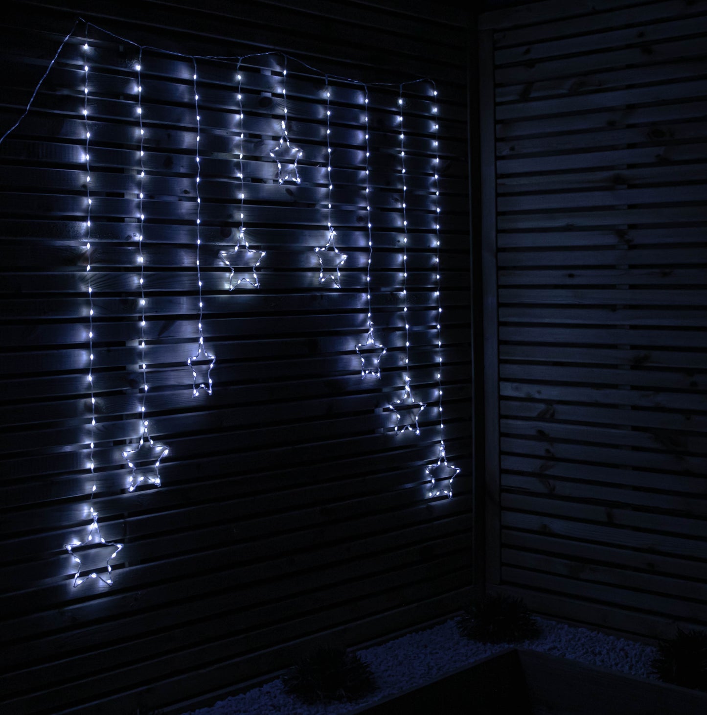 1.2m x 1.2m FlexiBrights Christmas Star Curtain Lights with 258 White LEDs