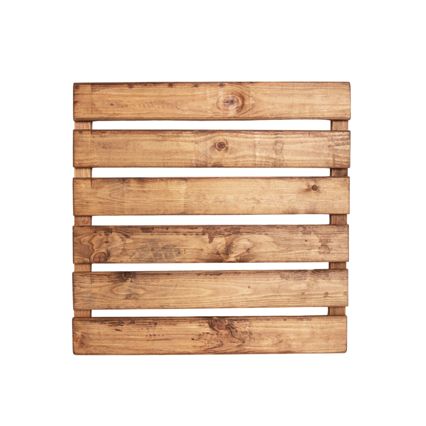 Hand Made Chunky Rustic Wooden Garden Furniture Straight Tray