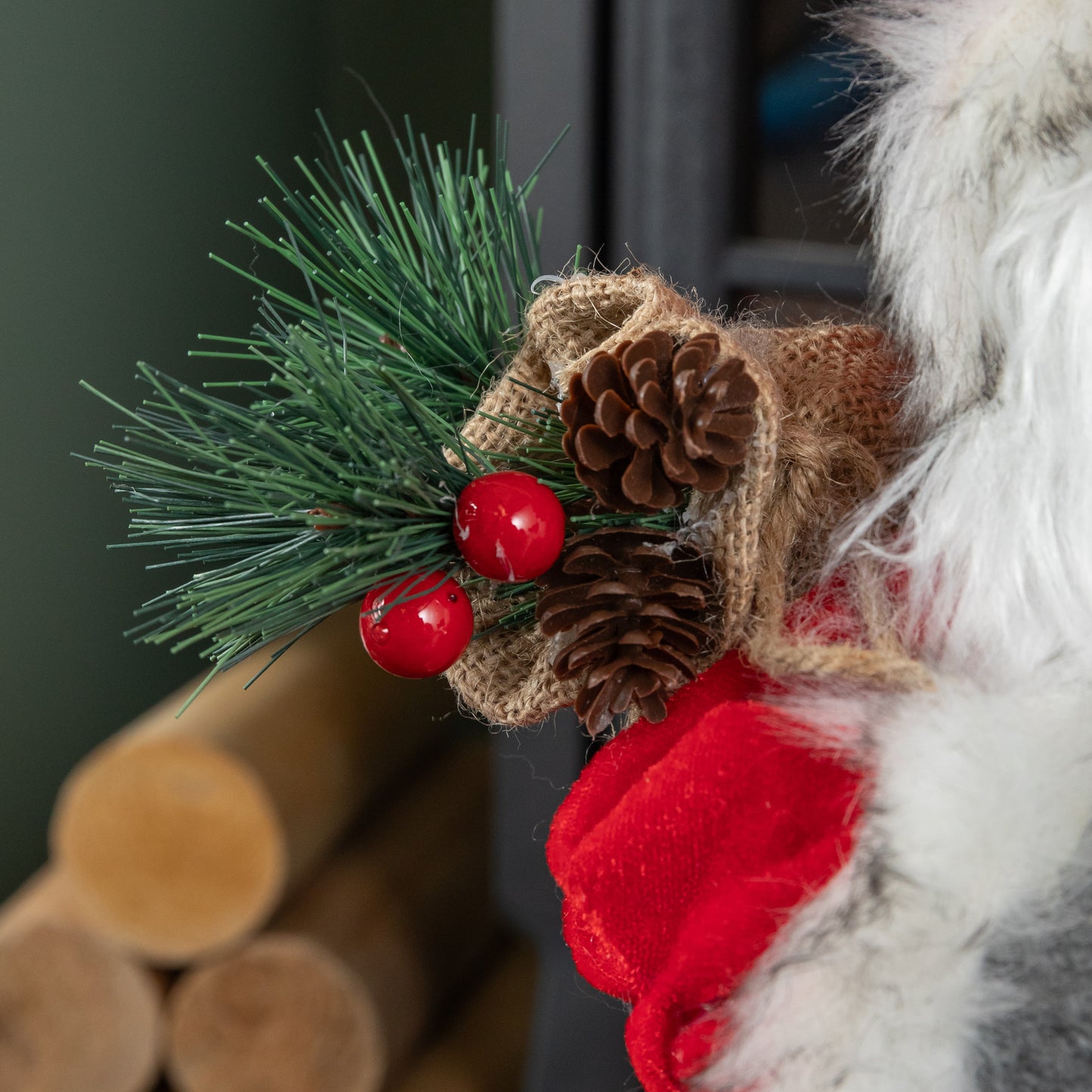 52cm Large Traditional Santa Claus Figure Christmas Decoration