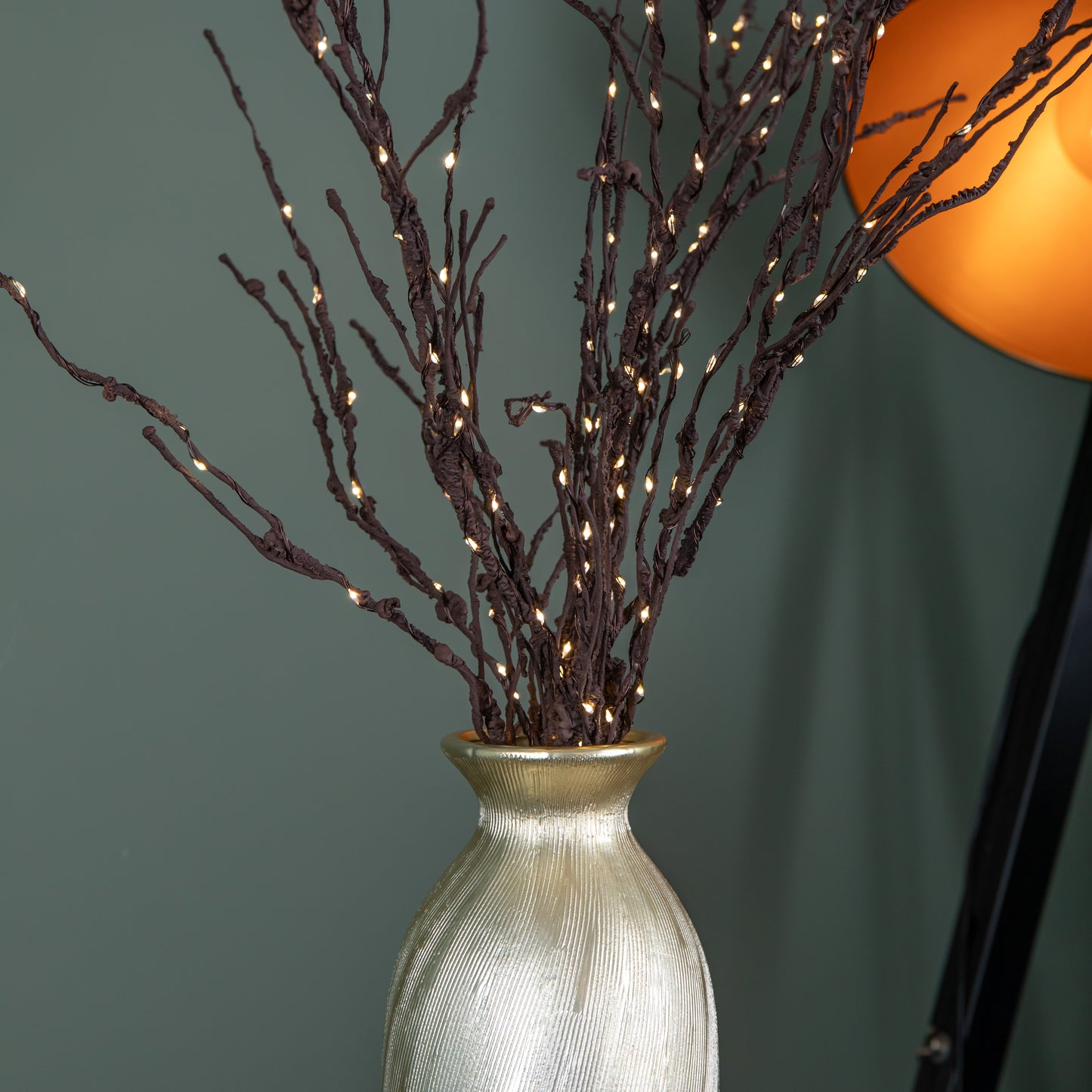 90cm Set of 3 Light up Christmas Twigs with 210 Warm White LEDs (Twigs only)