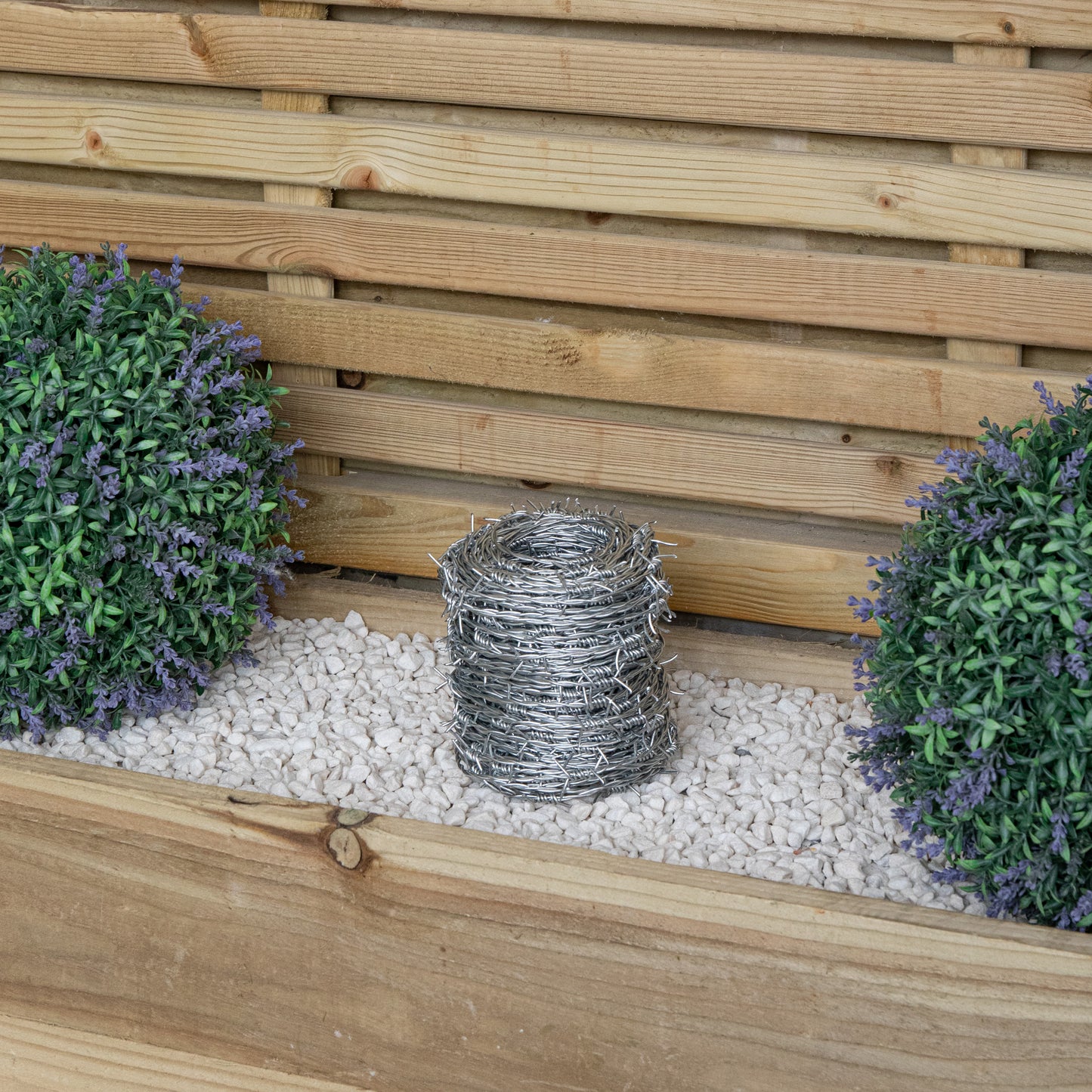 30m x 1.7mm Security Barbed Wire in Plastic Carry Storage Tub