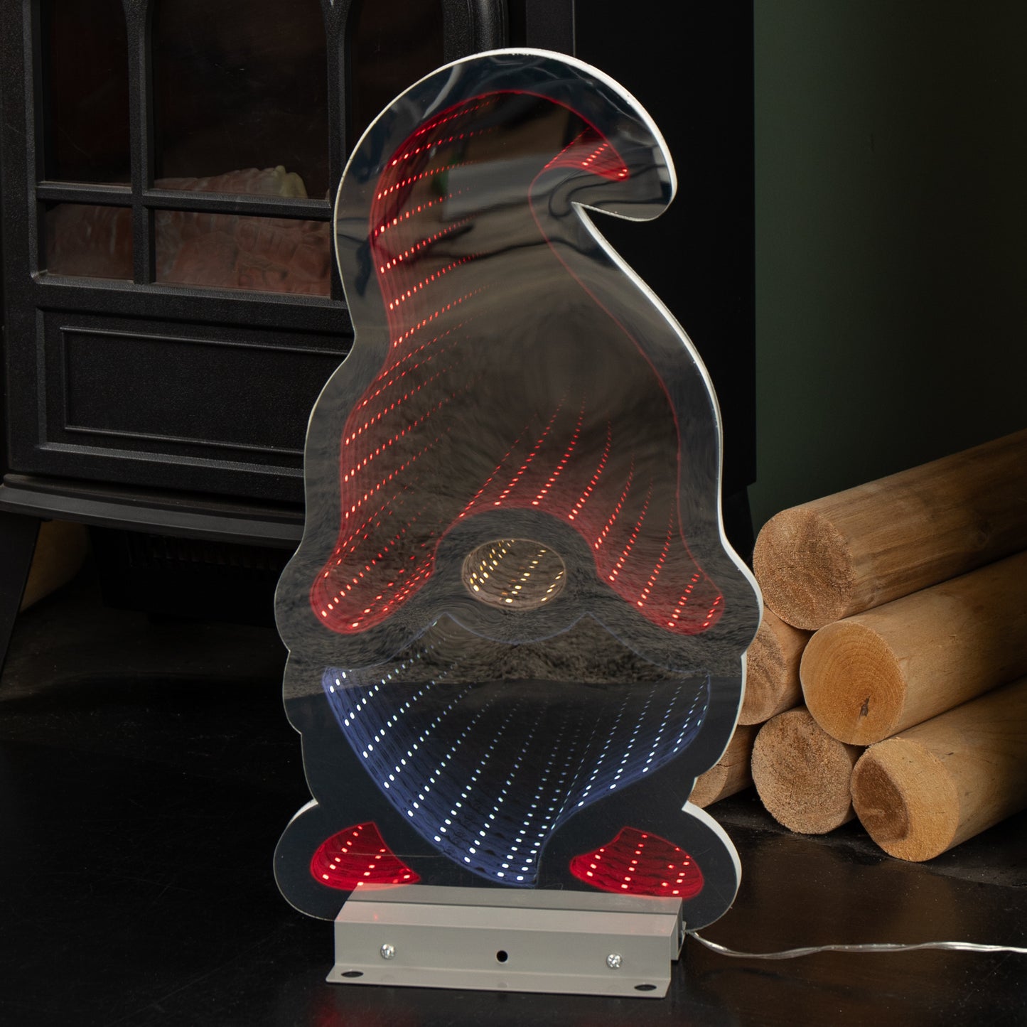 40cm LED Infinity Light Gonk Light - Red Hat