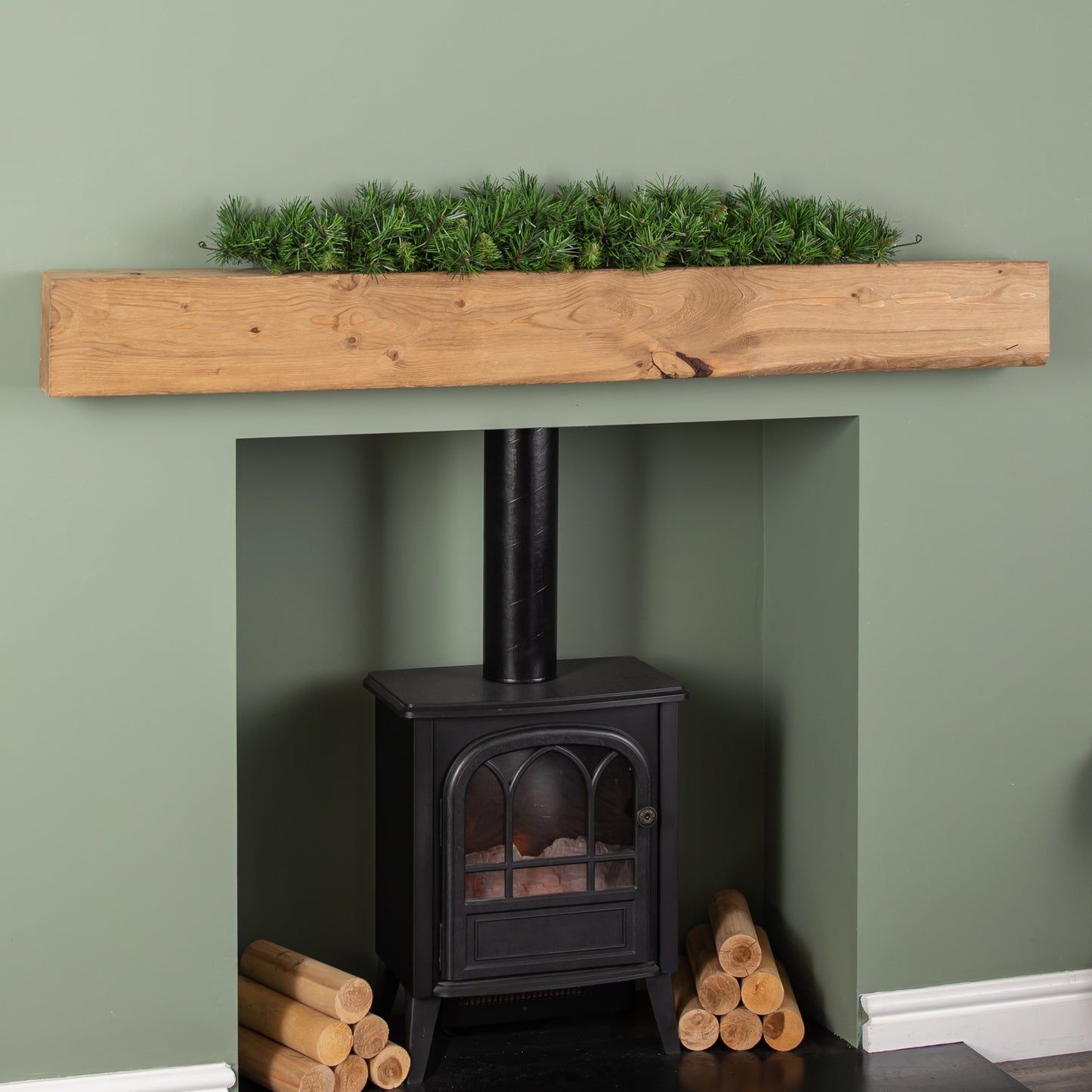 90cm Green Kateson Fir Artificial Christmas Swag with 108 tips