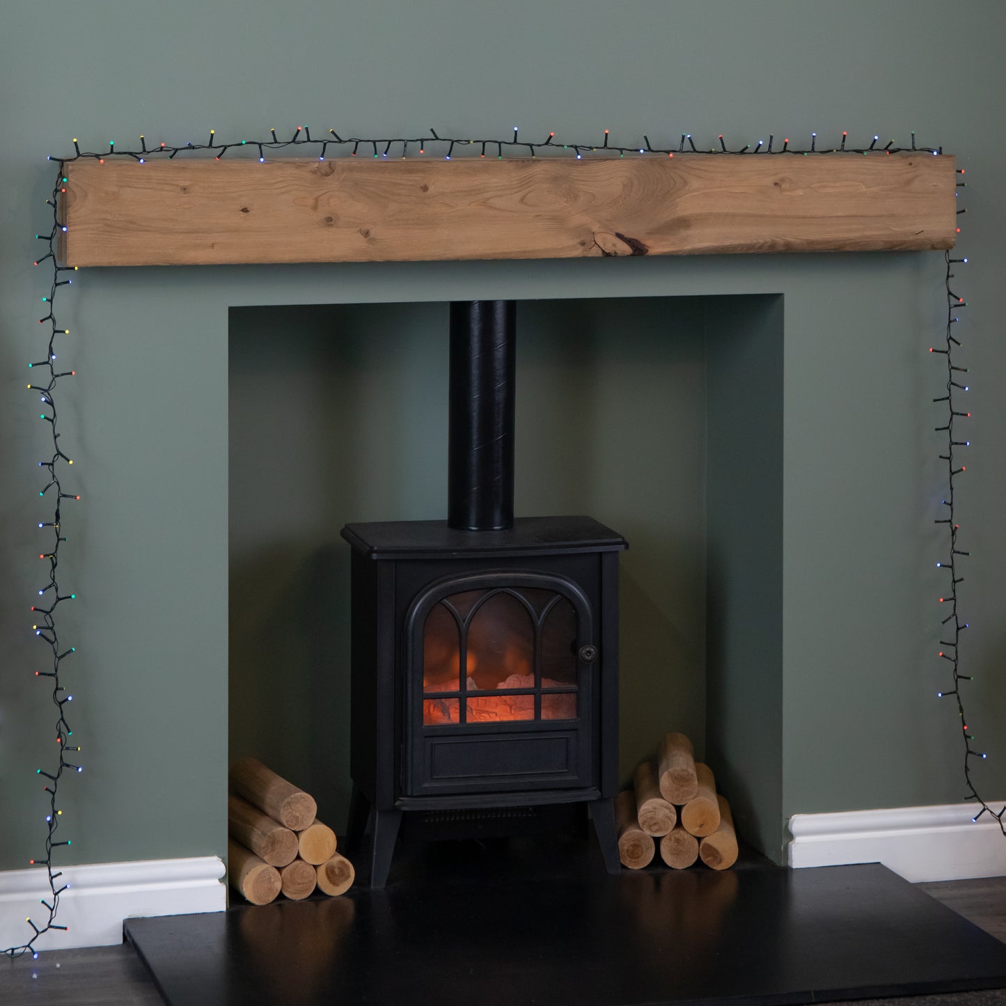 9m 360 LED Battery Operated Christmas BerryBrights String Lights in Multi-Coloured