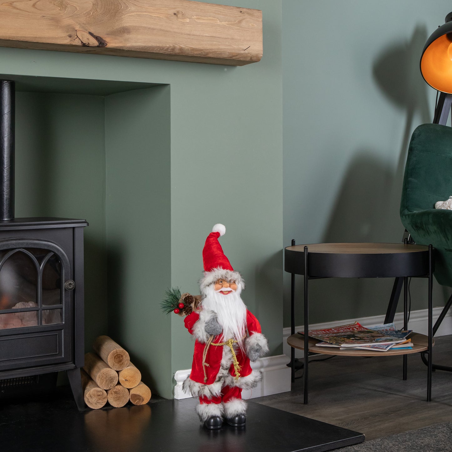 52cm Large Traditional Santa Claus Figure Christmas Decoration