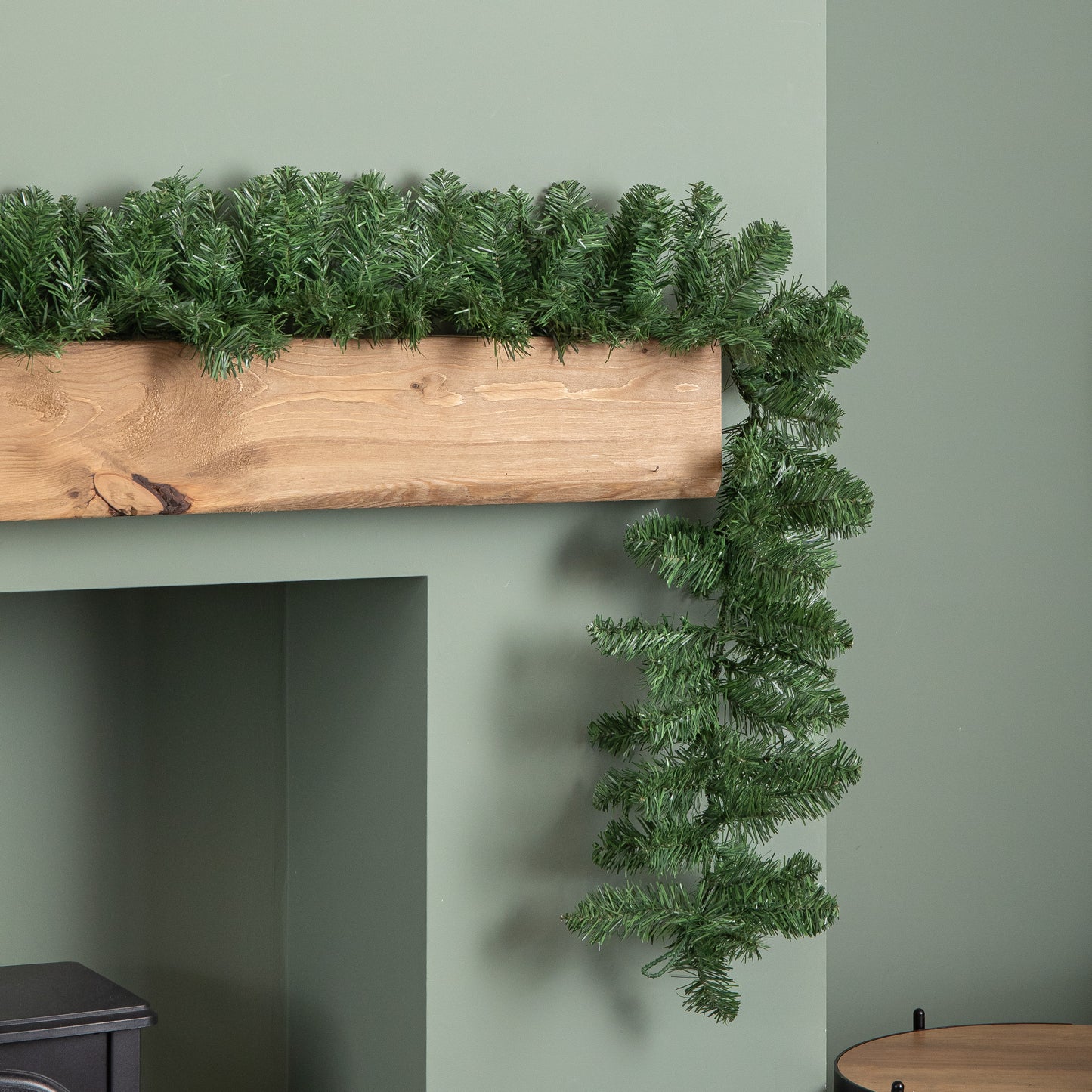2.7m (9ft) Plain Green Imperial Pine Christmas Garland
