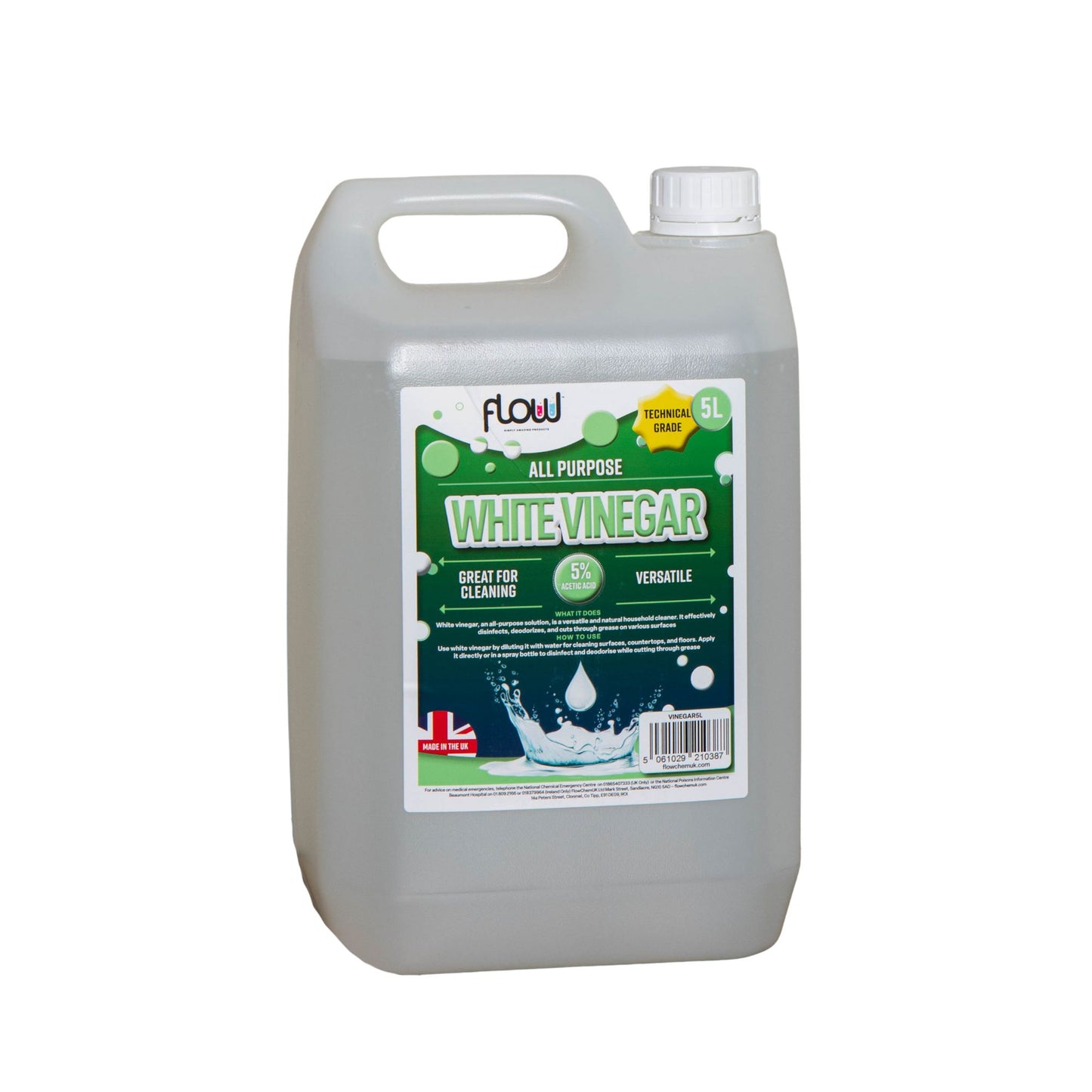 5 Litres White Vinegar Household Cleaner