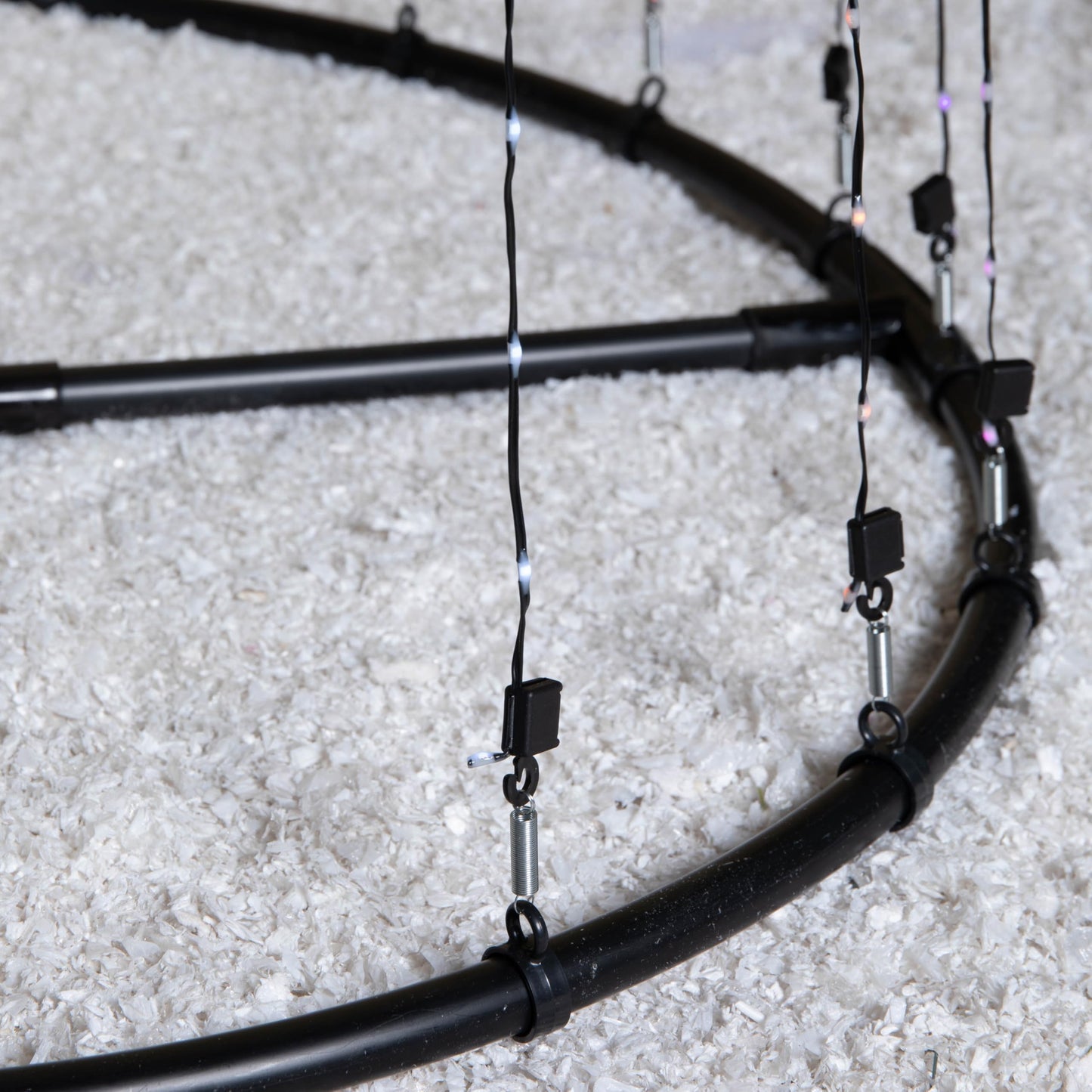 Factory Seconds: 1.4m Light up Christmas Pyramid Cone Tree with 308 White & Warm White LEDs