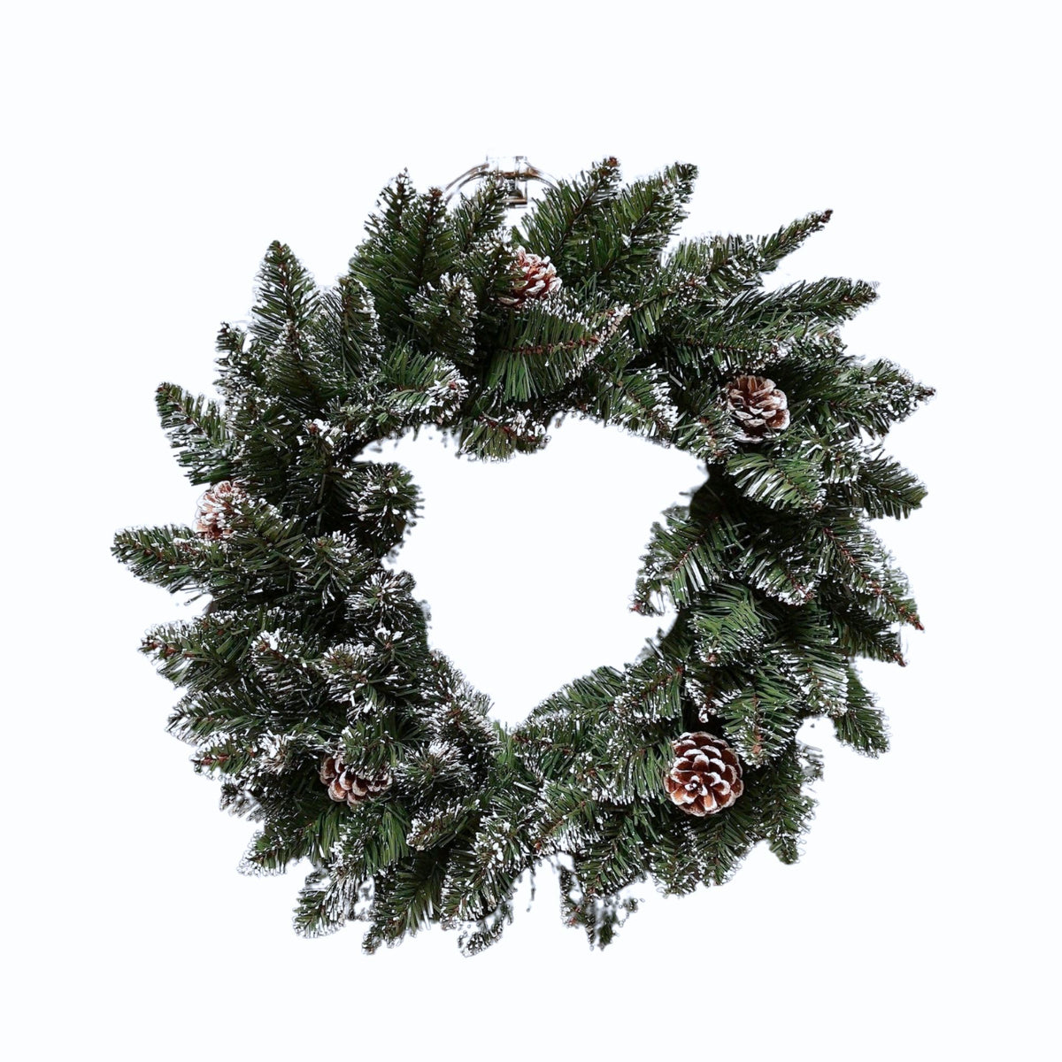 Premier Rocky Mountain Snow Tipped Christmas Wreath 50cm