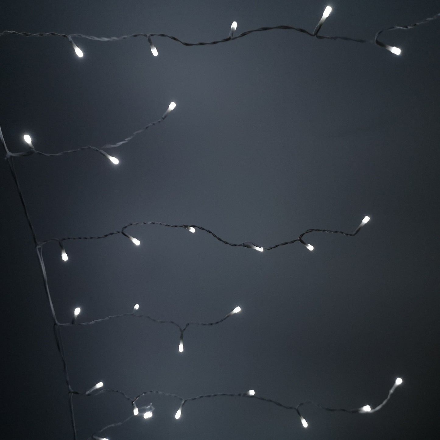 25m 1000 White LED Frosted Icicle Indoor Outdoor Christmas Lights with Timer