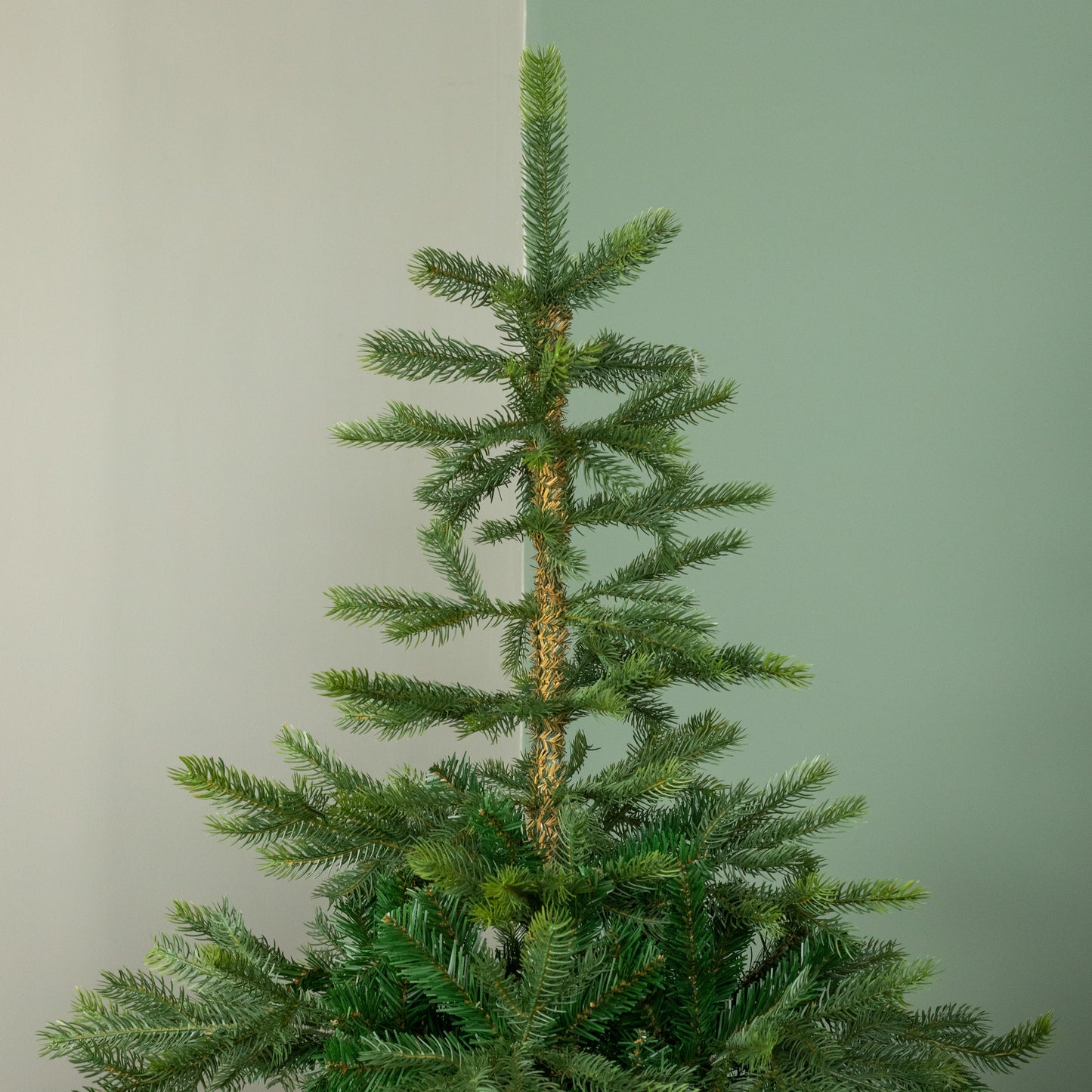 8ft (2.4m) Real Look Green Grandis Fir Christmas Tree with Metal Stand