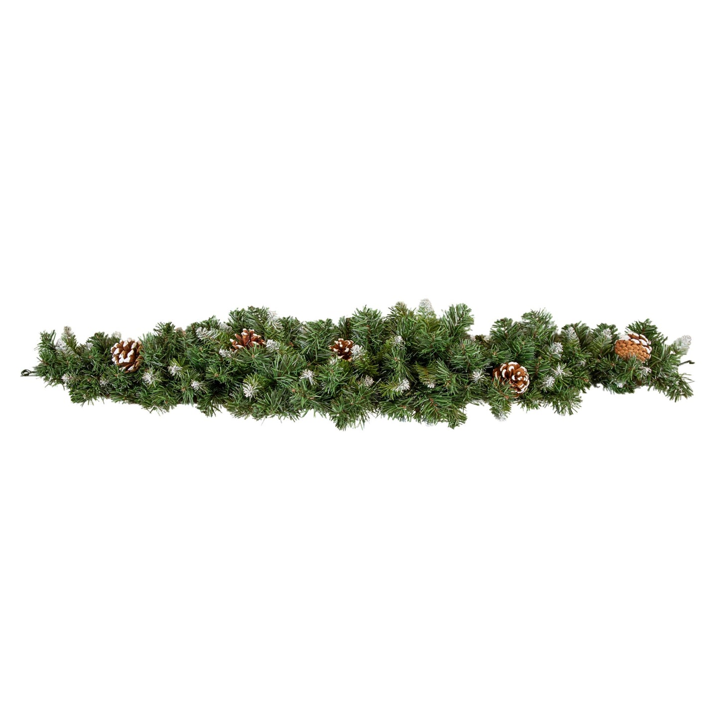 90cm Snow King Fir Christmas Swag Garland with Pine Cones & Snow Tips
