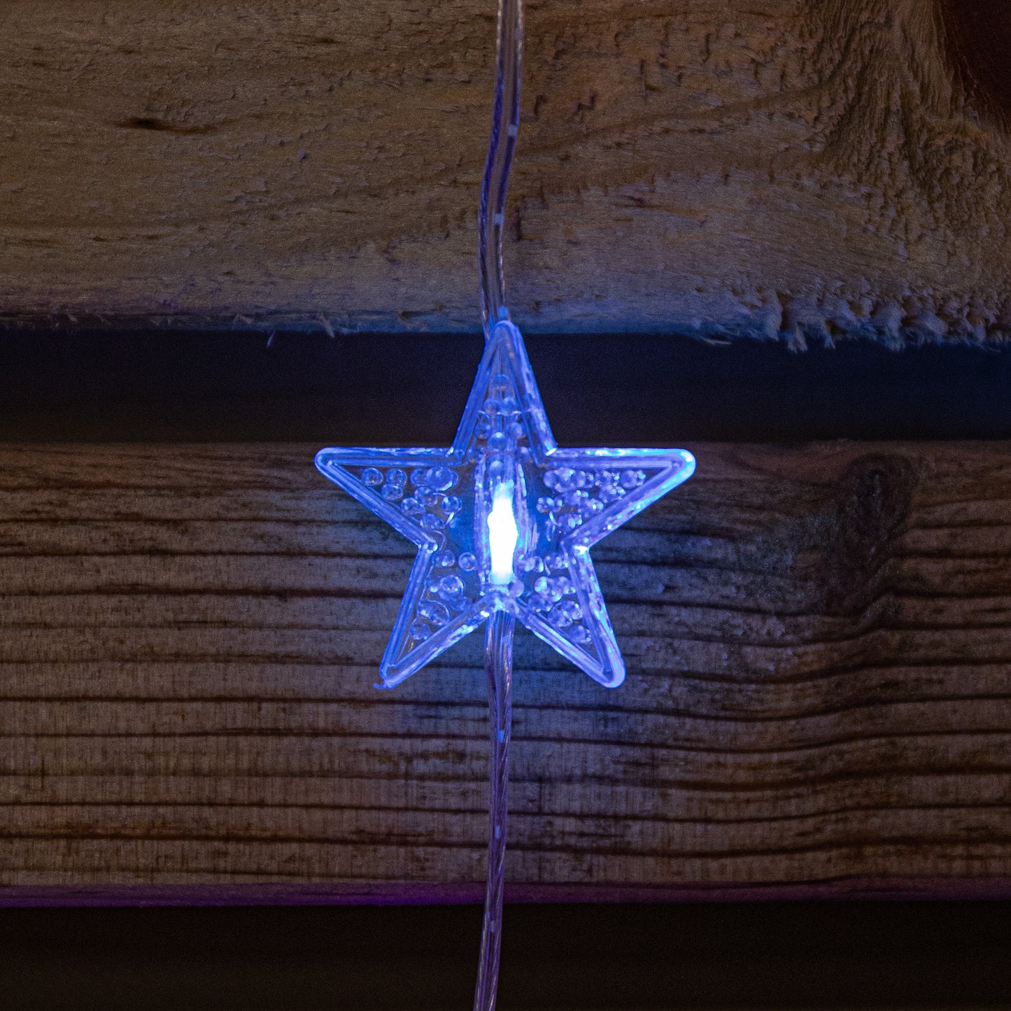 1.2 x 1.2m Light up Christmas Star Curtain Lights with 108 Rainbow LEDs