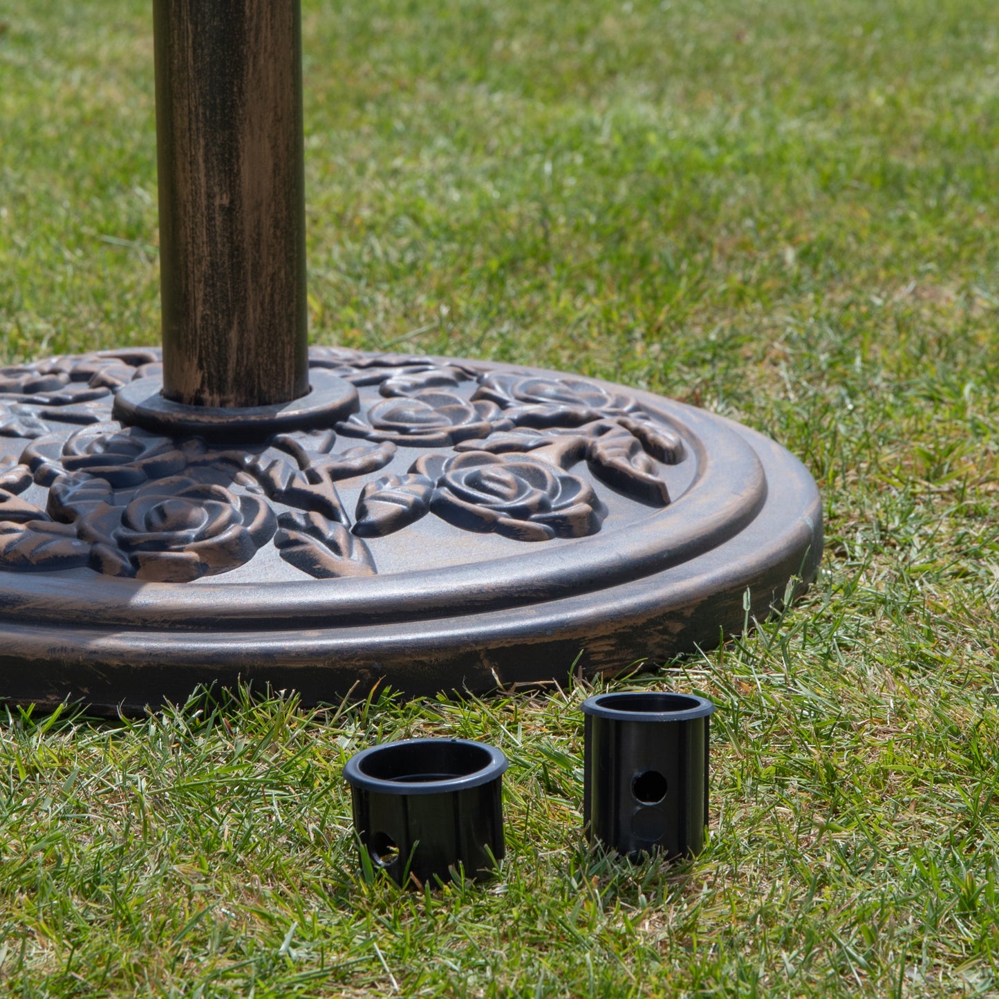 Samuel Alexander 9kg Heavy Duty Bronze Cast Iron Effect Garden Parasol Base