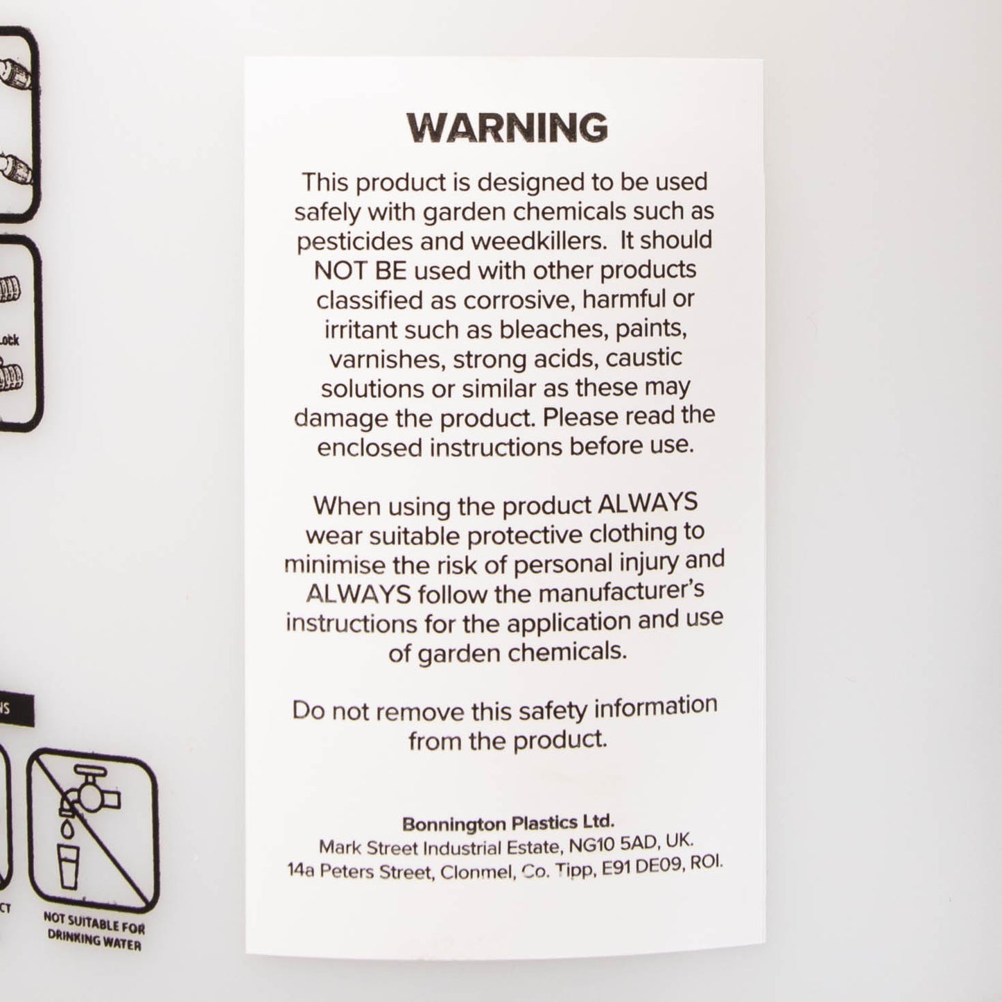 3 Litre Garden Weed Killer and Fertiliser Pressure Sprayer with Carry Strap